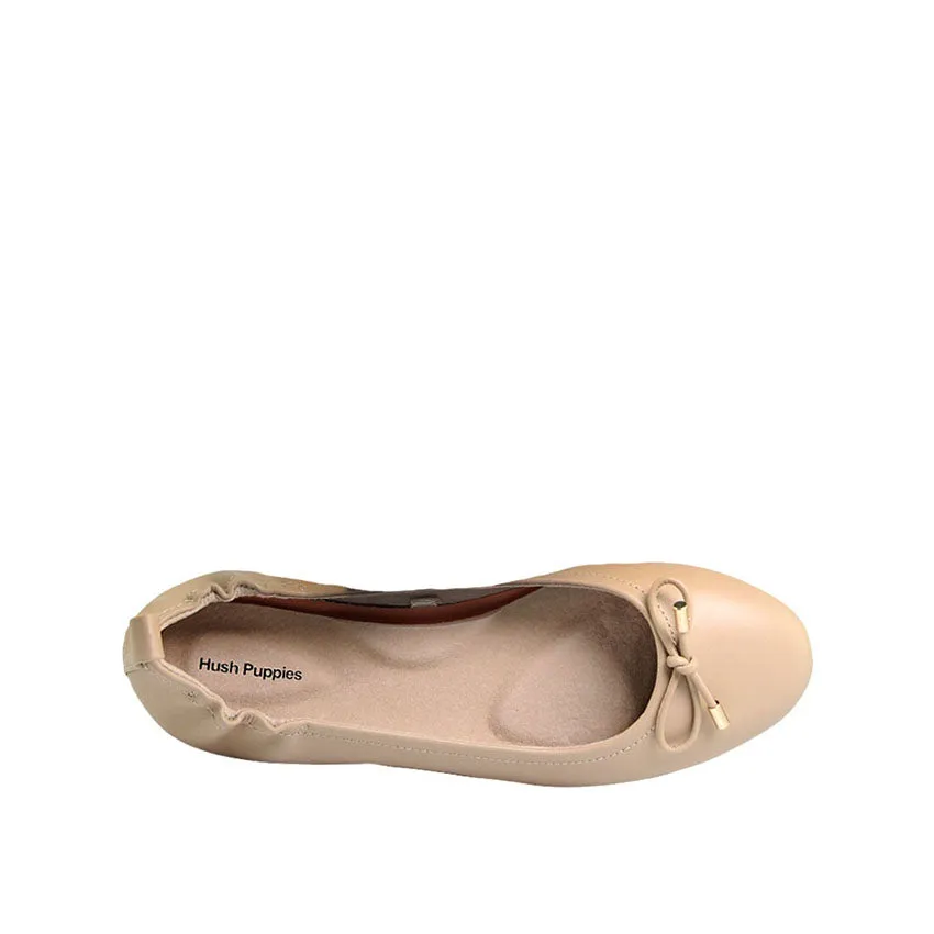 Essie Bow Women's Shoes - Nude Leather