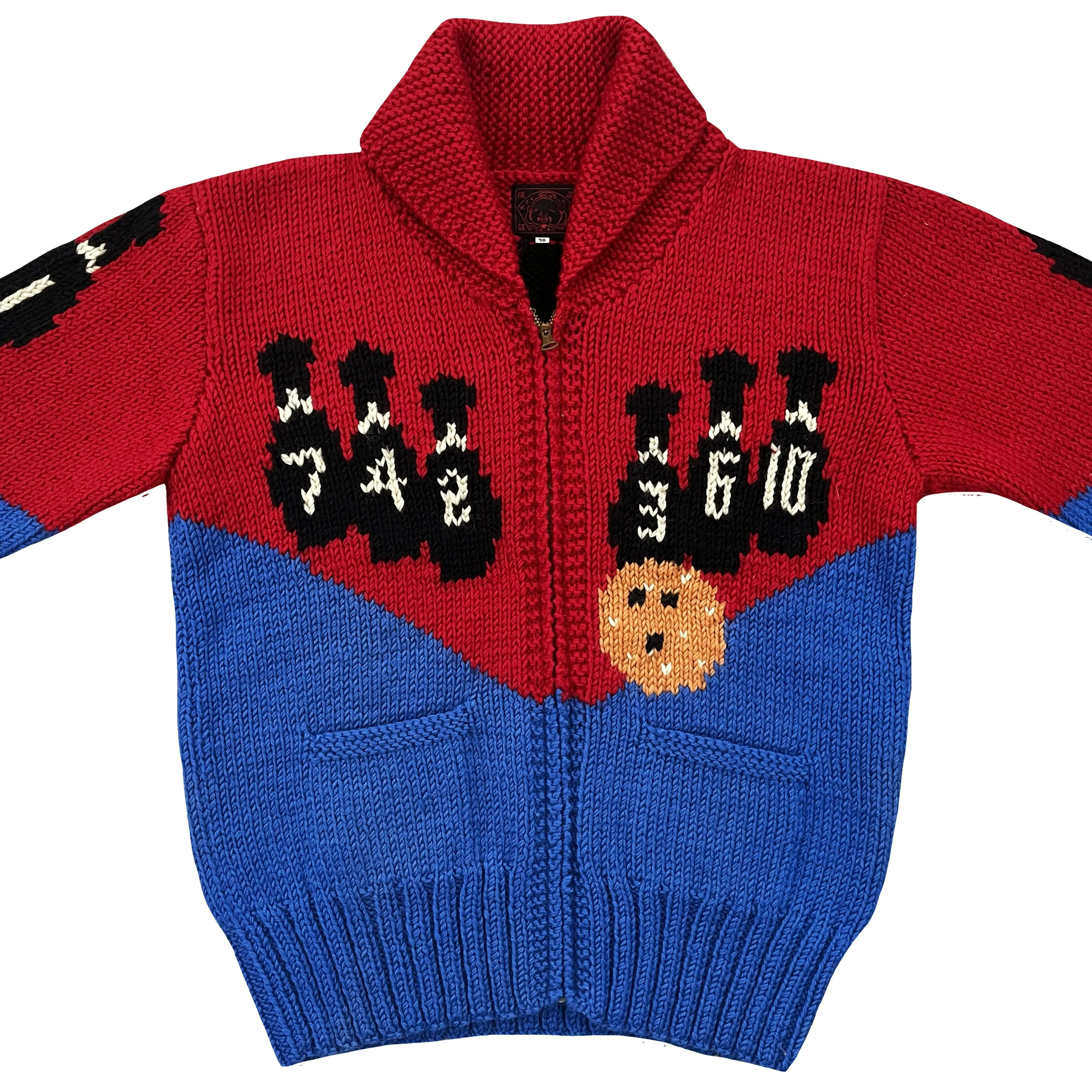 Evisu Cowichan Knitted Cardigan - S/M