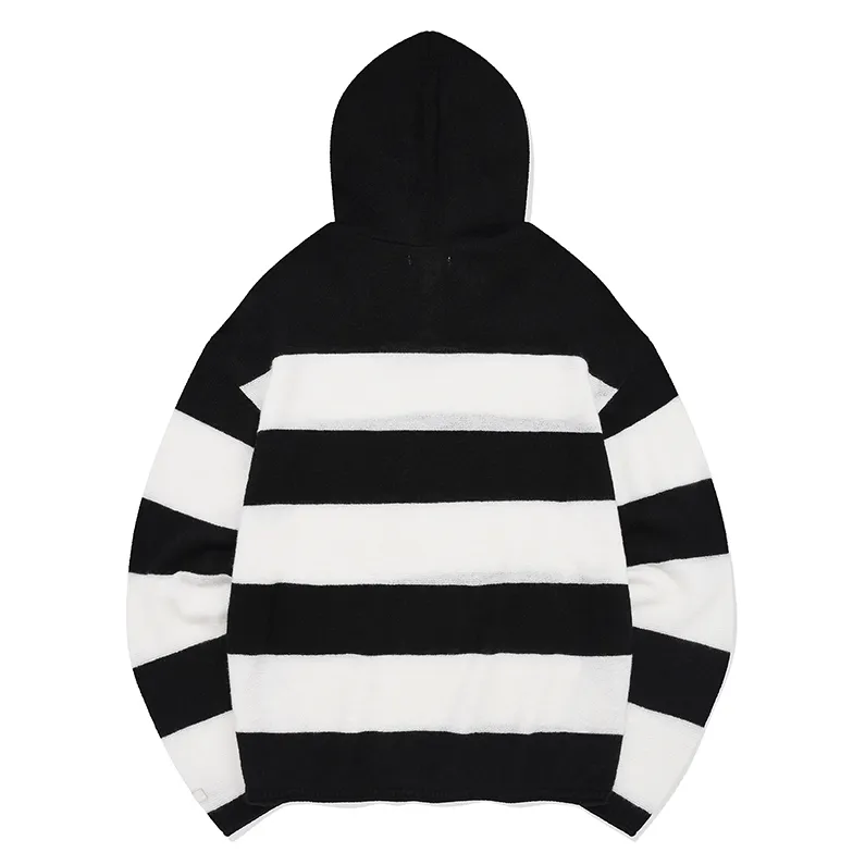 Fallett  |Stripes Unisex Street Style Long Sleeves Oversized Logo