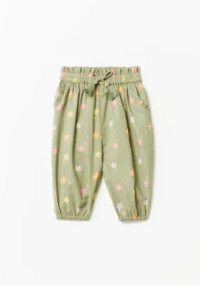 Floral Trouser - Green