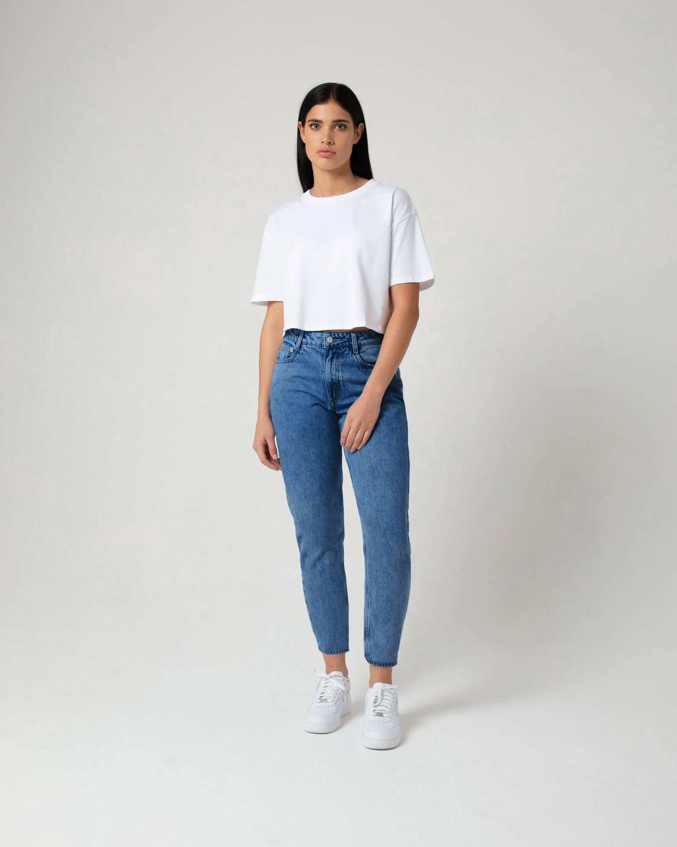 Florrie Mom Jean Denim Blue