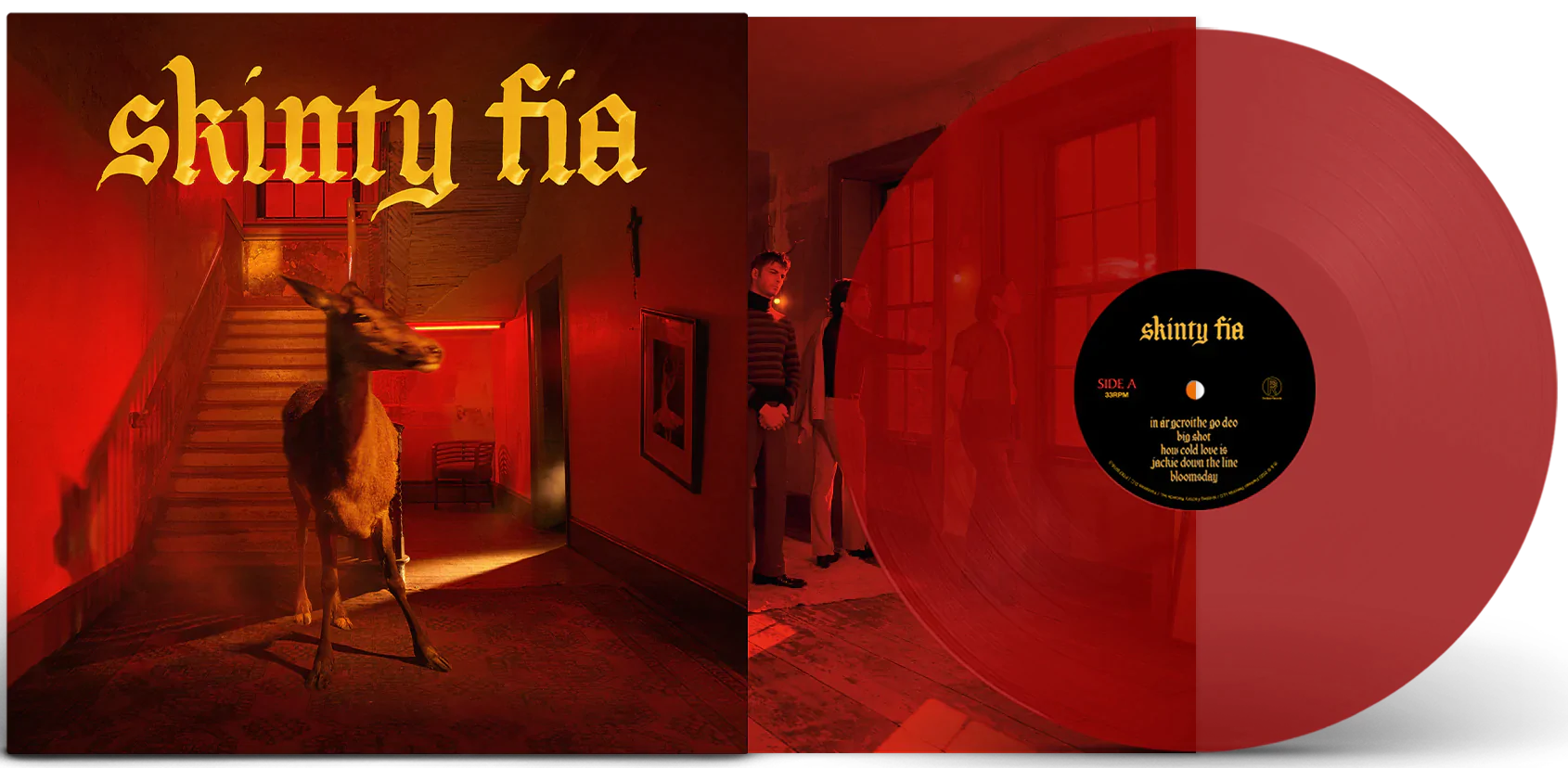 FONTAINES DC 'SKINTY FIA' LIMITED TRANSPARENT RED VINYL LP – ONLY 750 MADE