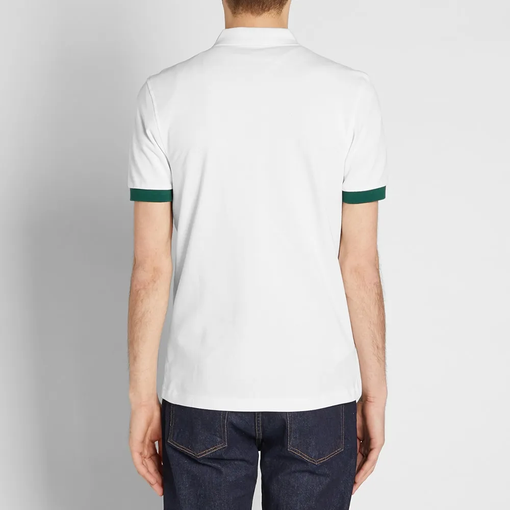 Fred Perry Zip Cycling PoloSnow White