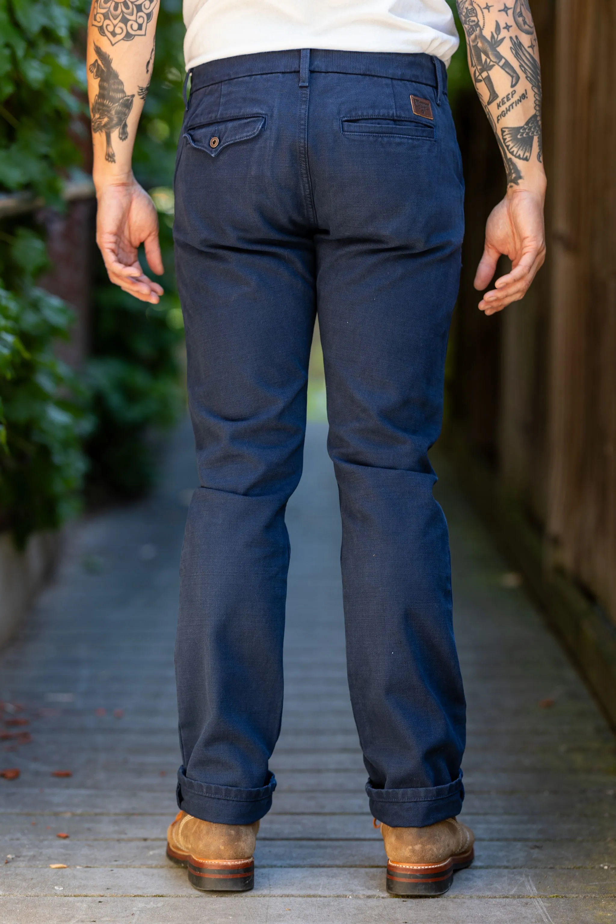 Freenote Cloth Workers Chino Slim Fit - 14oz Slub Navy