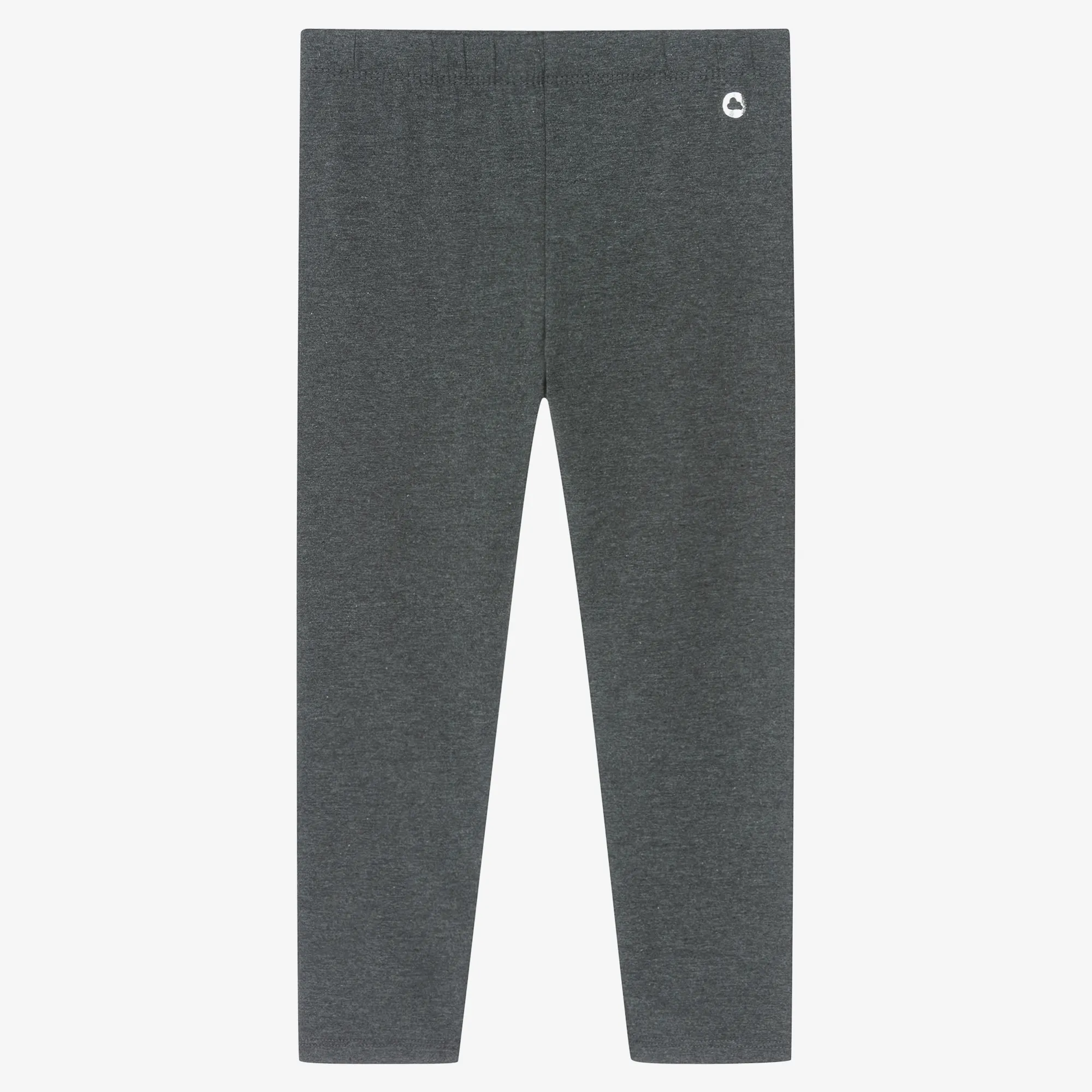 Girls Grey Cotton Leggings