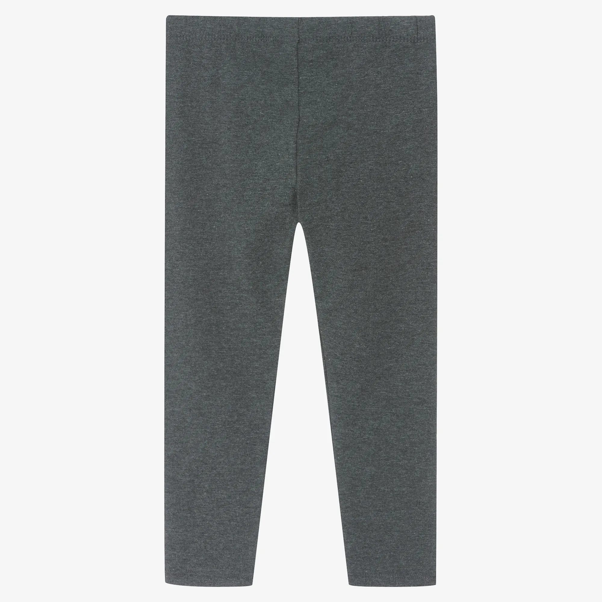 Girls Grey Cotton Leggings