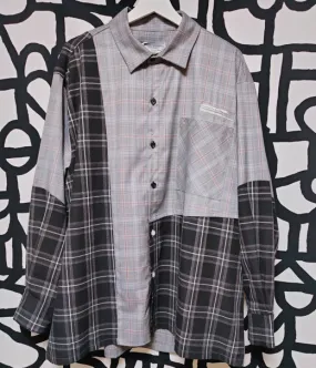 HARSH AND CRUEL  |Button-down Other Plaid Patterns Unisex Street Style