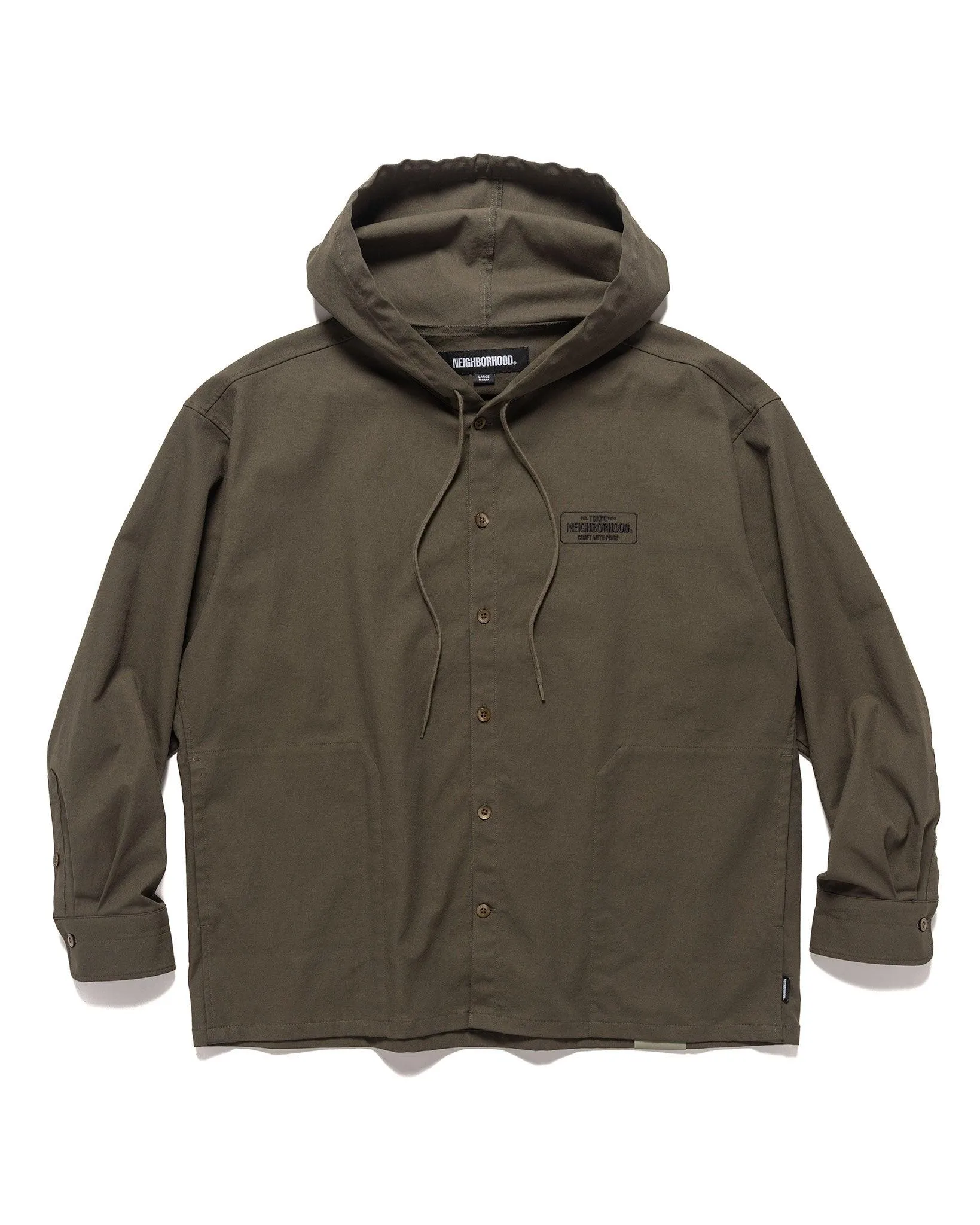 Hooded Shirt LS Olive Drab