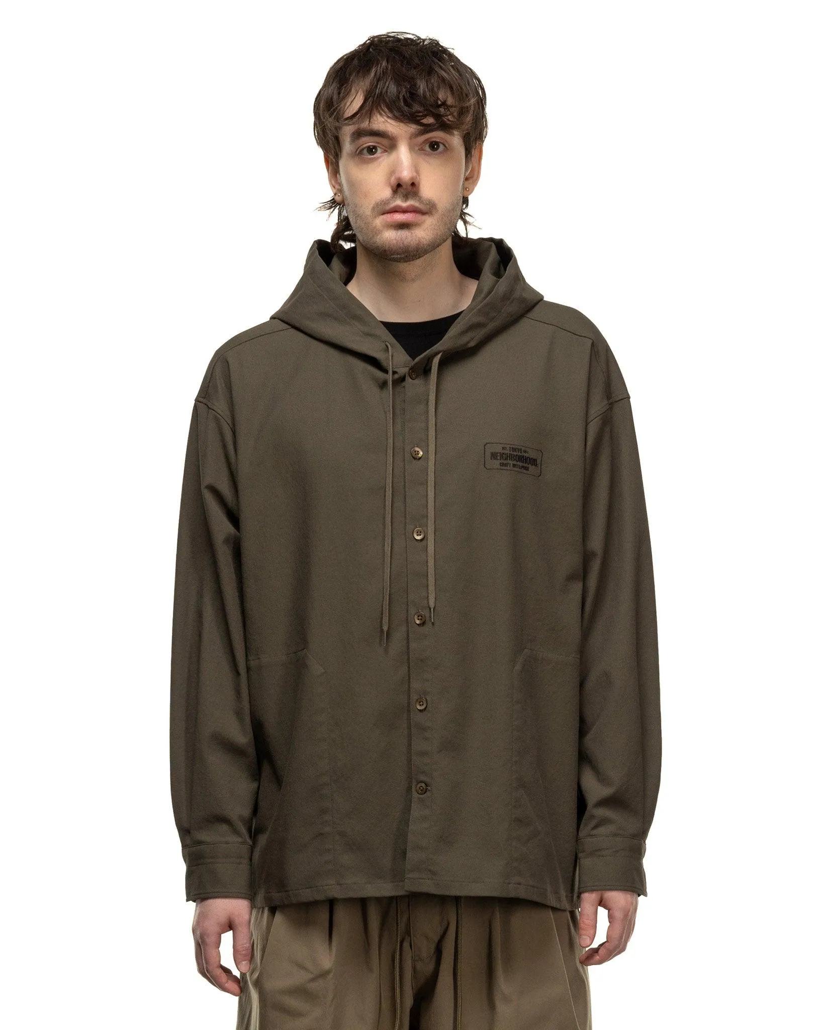 Hooded Shirt LS Olive Drab