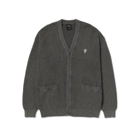 Huf Coolidge Waffle Cardigan - Black