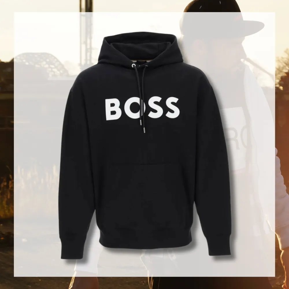 Hugo Boss  |Street Style Long Sleeves Plain Cotton Oversized Logo