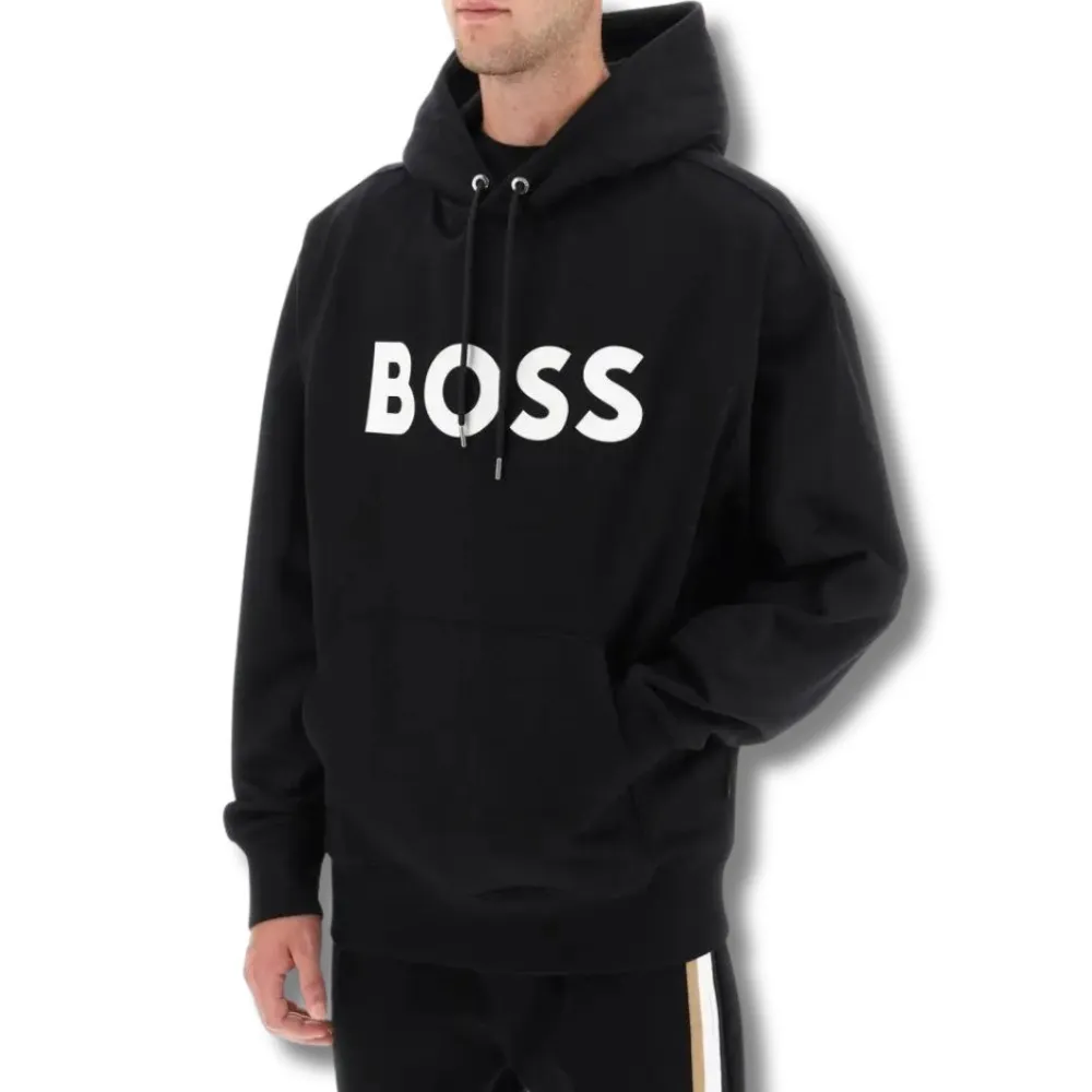 Hugo Boss  |Street Style Long Sleeves Plain Cotton Oversized Logo