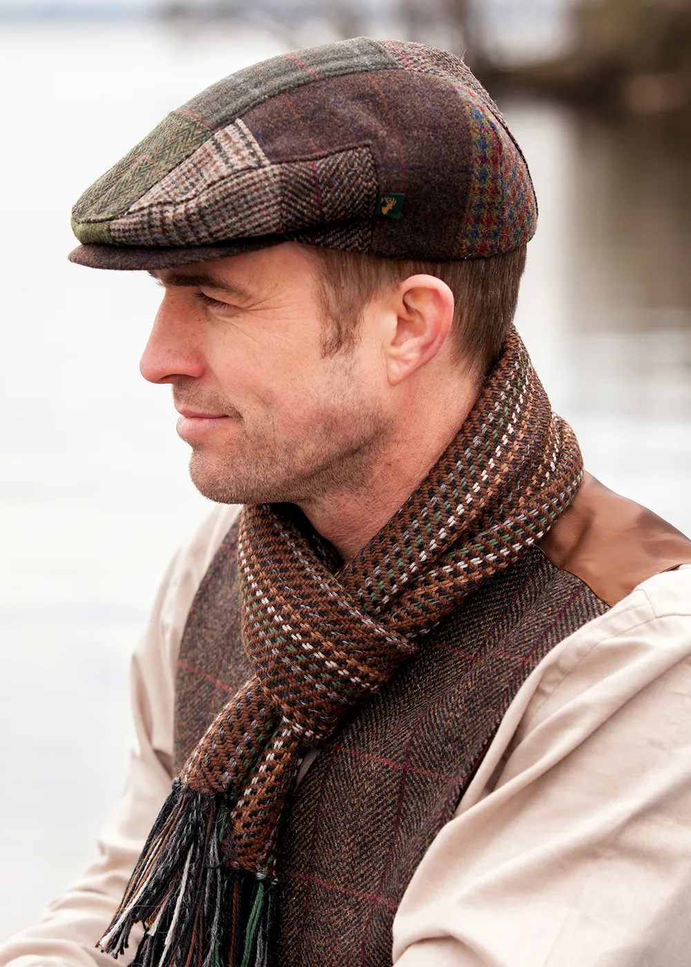 Irish Trinity Patch Tweed Cap