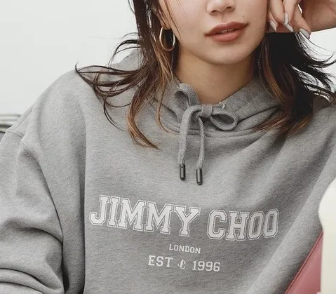 Jimmy Choo  |Unisex Sweat Street Style Long Sleeves Cotton Medium