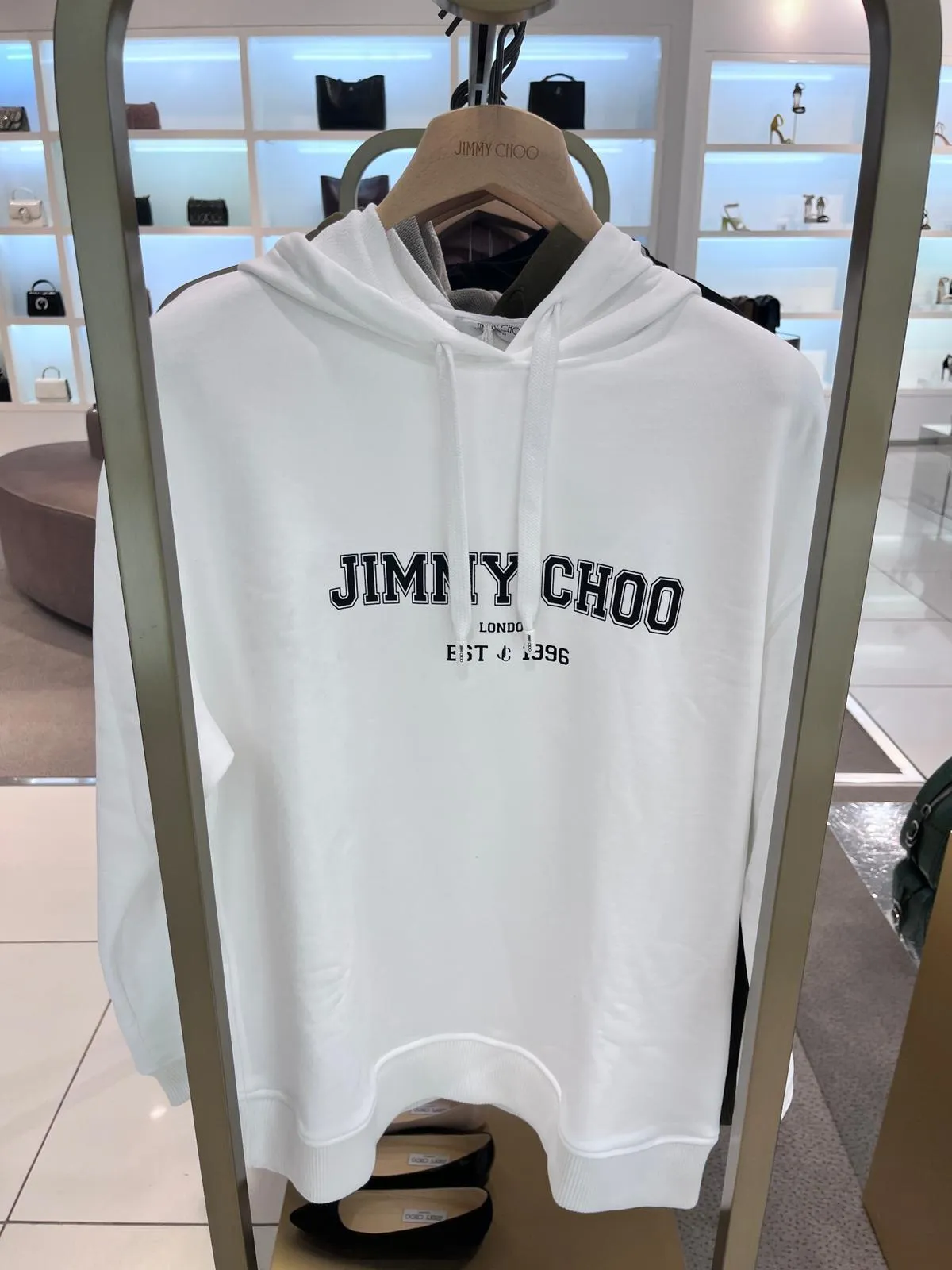 Jimmy Choo  |Unisex Sweat Street Style Long Sleeves Cotton Medium