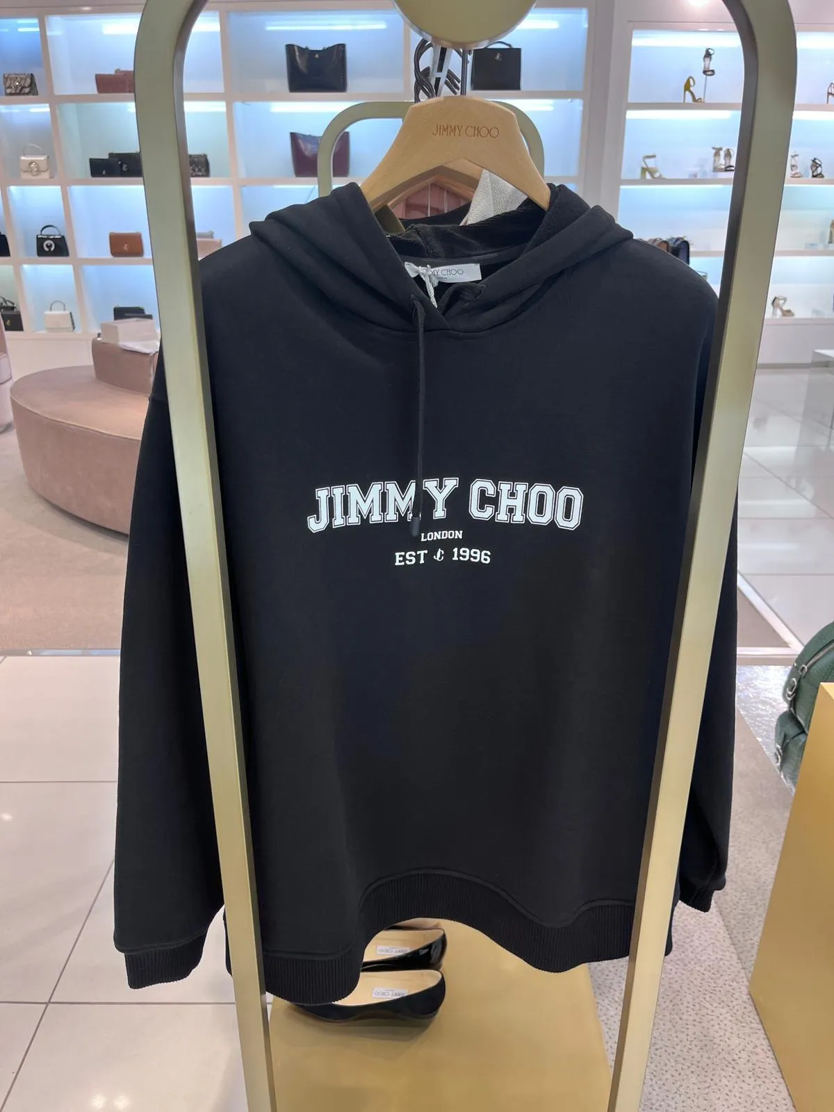 Jimmy Choo  |Unisex Sweat Street Style Long Sleeves Cotton Medium