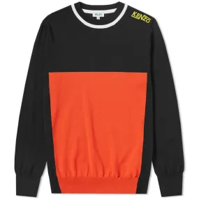 Kenzo Colour Block Cycling KnitBlack & Red