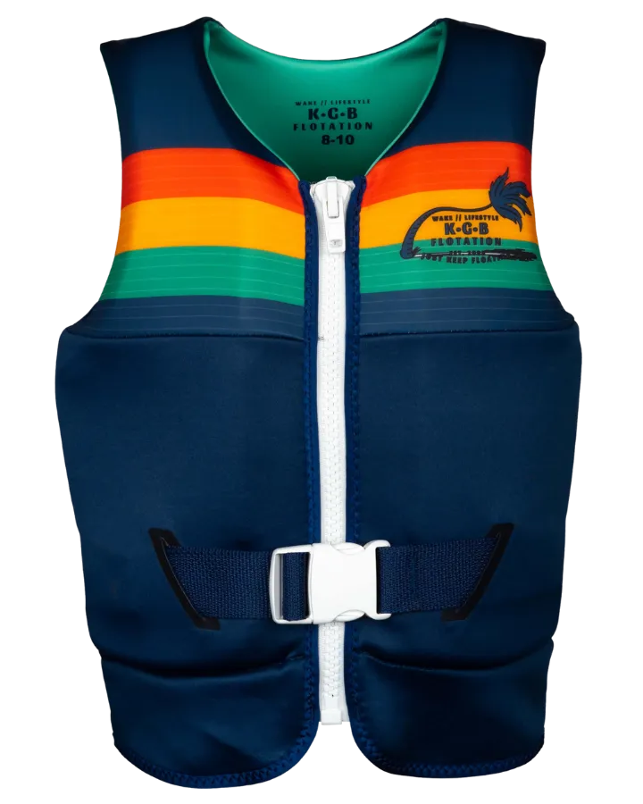 KGB Junior Boys Vest - Retro Navy - 2023