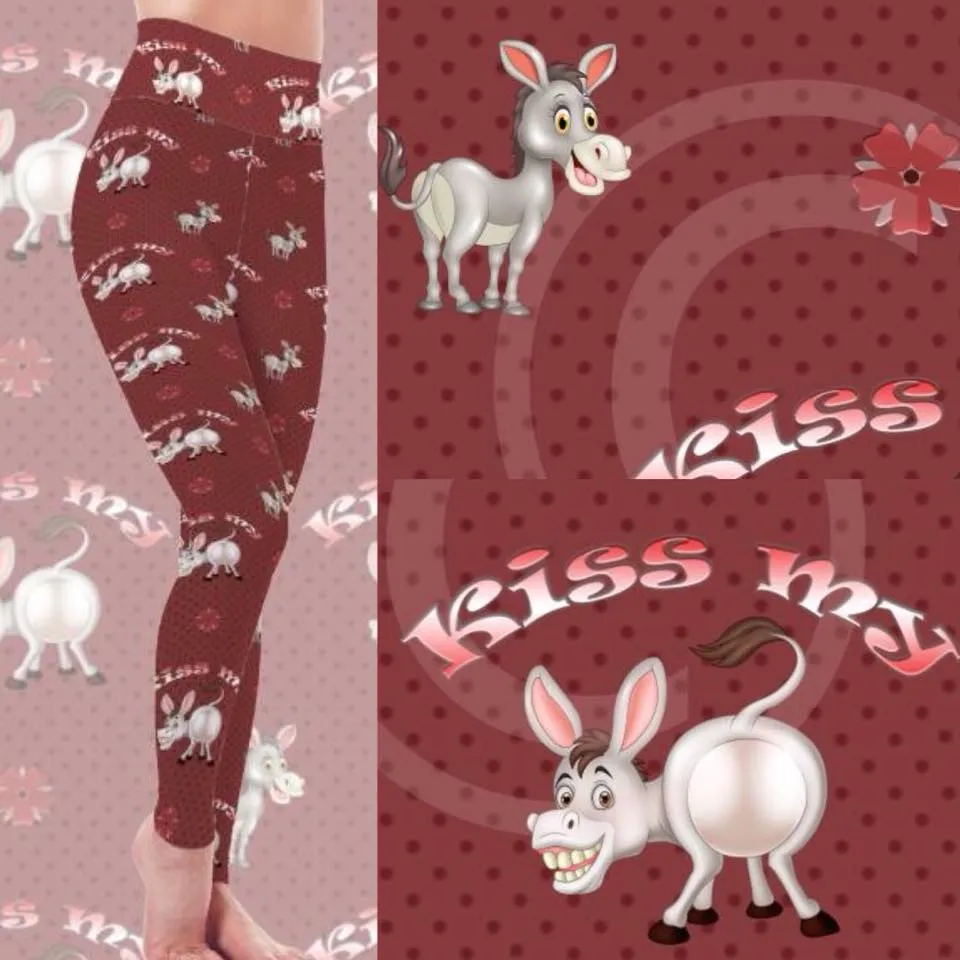 Kiss My Donkey Soft Leggings