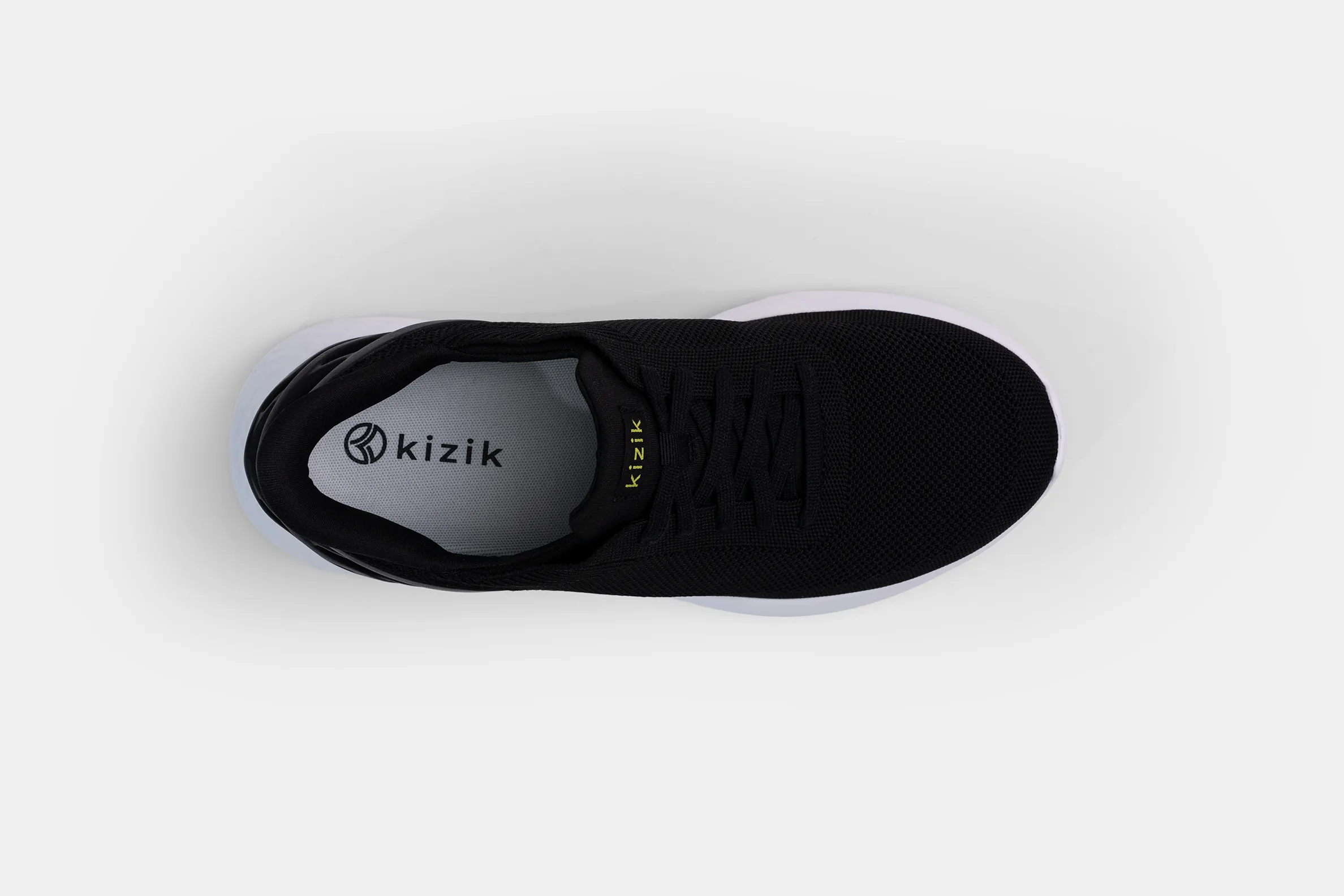 Kizik Kid’s Unisex Athens Hands Free Slip In Shoes-Black