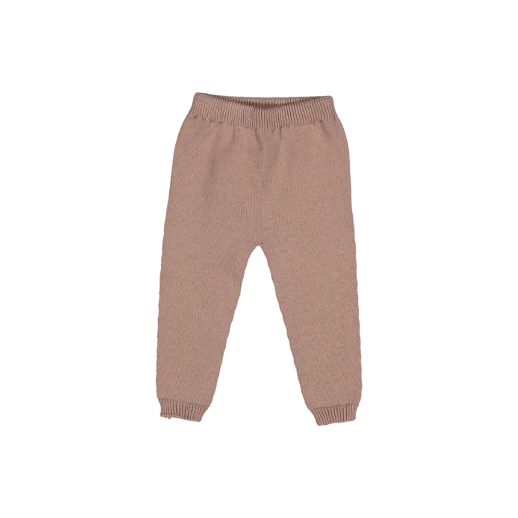 KNIT LEGGINGS.BEBE ORGANIC-Pink