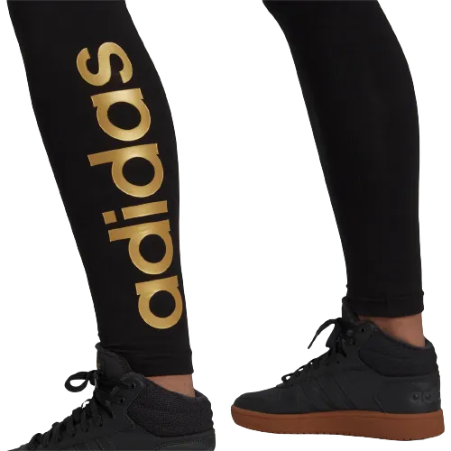 LEGGINGS ADIDAS NERO/ORO