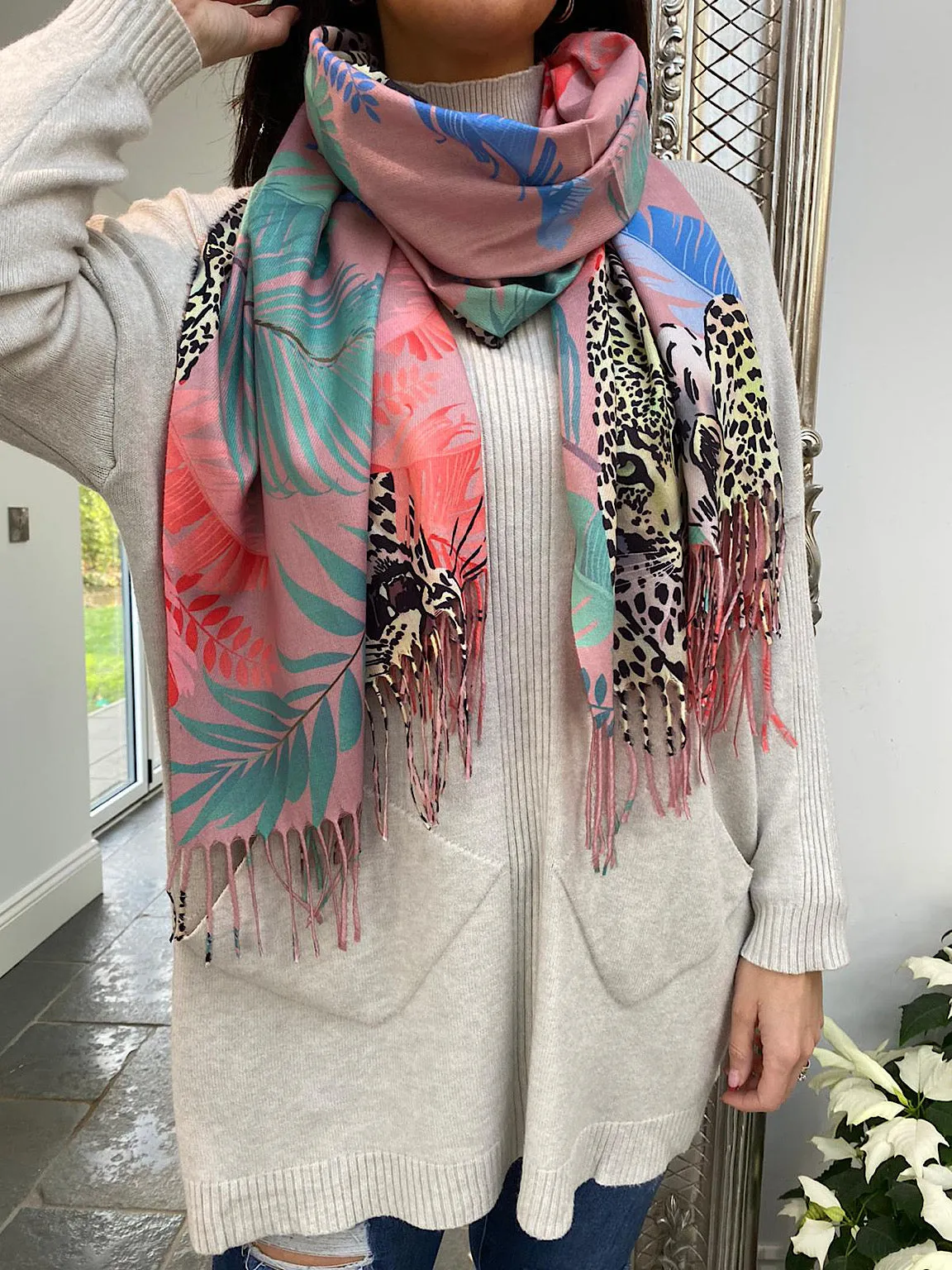 Leopard Leaf Scarf