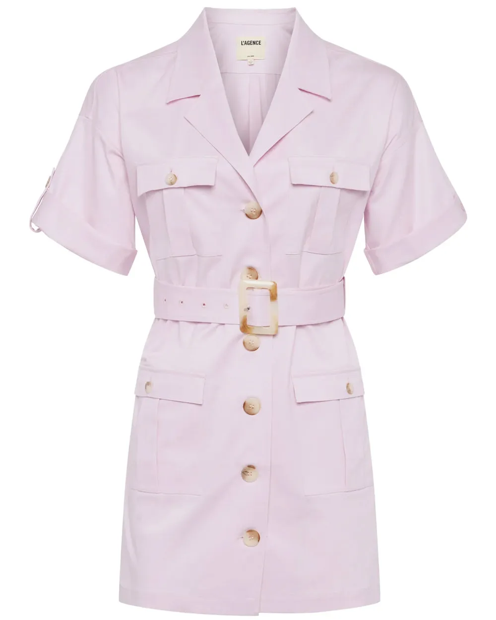 Lilac Snow Everest Safari Shirt Dress