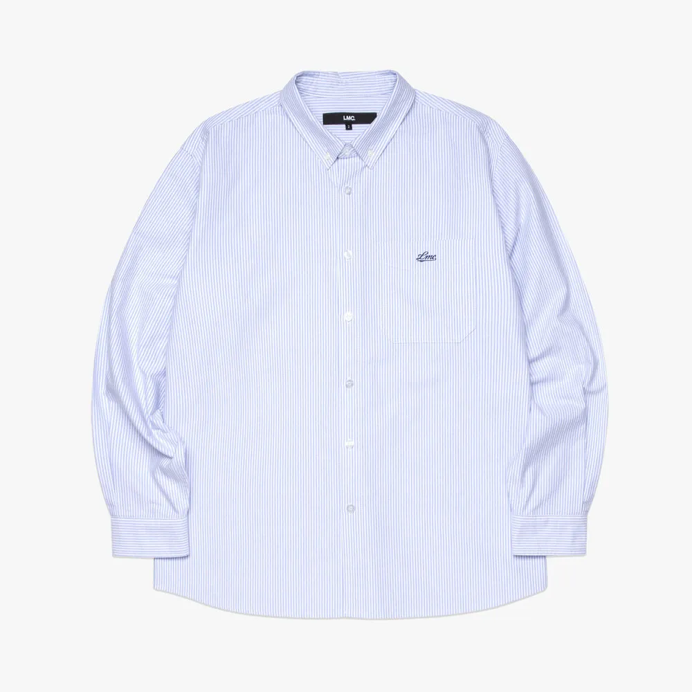 LMC  |Button-down Stripes Unisex Street Style Long Sleeves Cotton