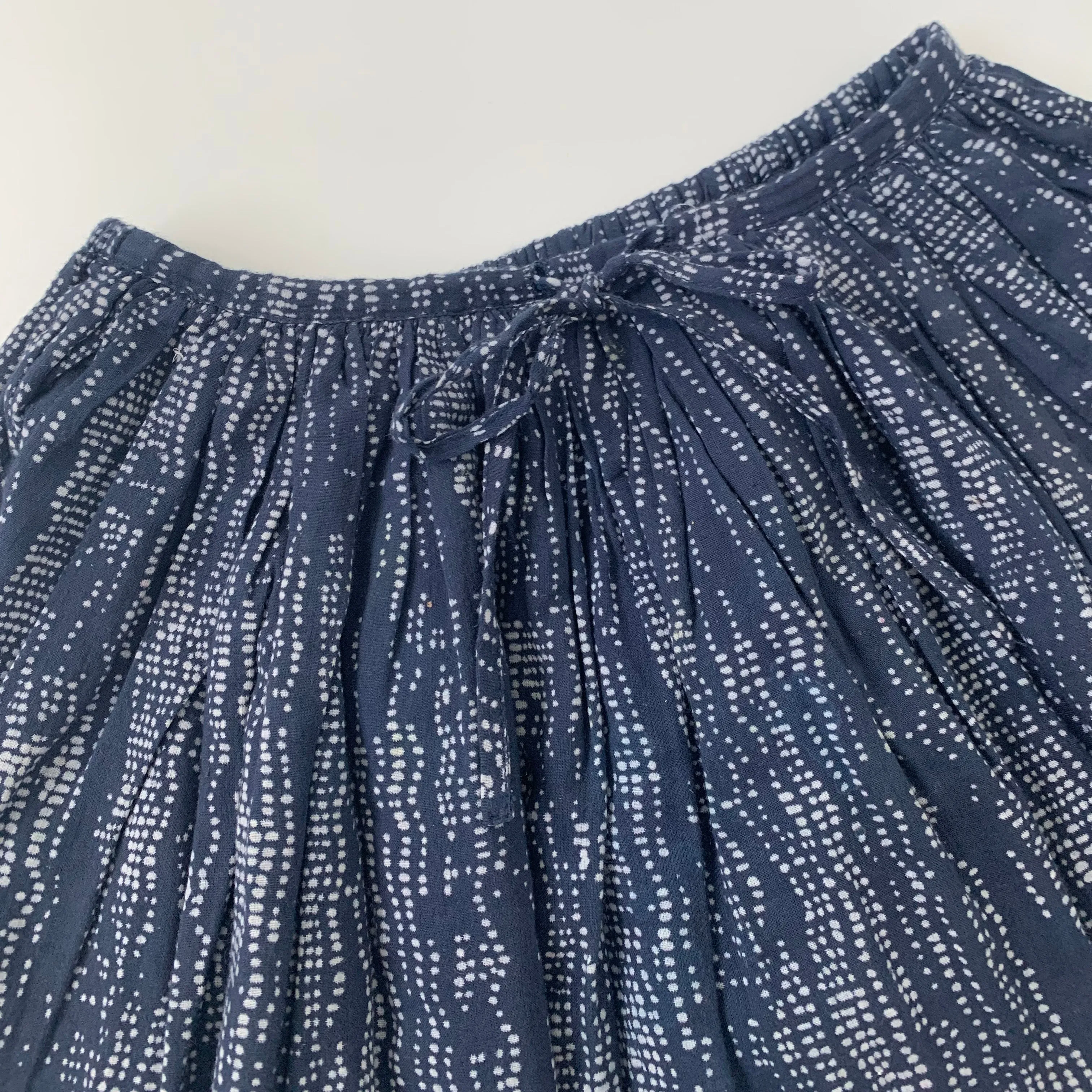 Maan Navy Cotton Skirt: 3 Years