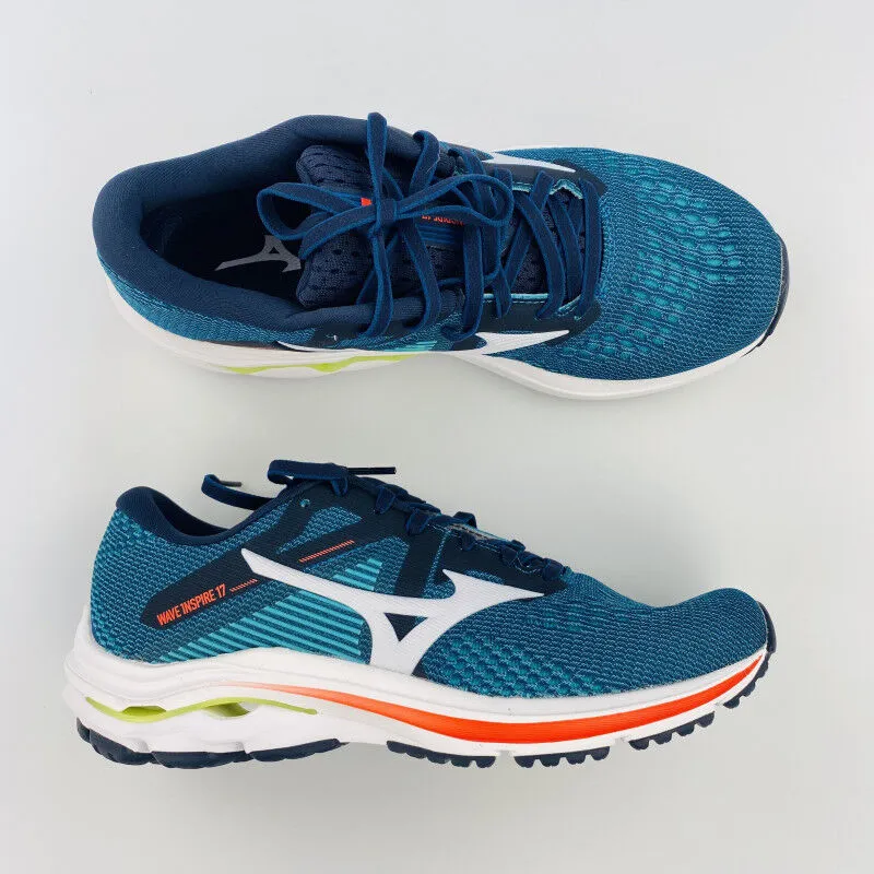 Mizuno Wave Inspire 17 - Second Hand Running shoes - Men's - Blue oil - 41 | Hardloop