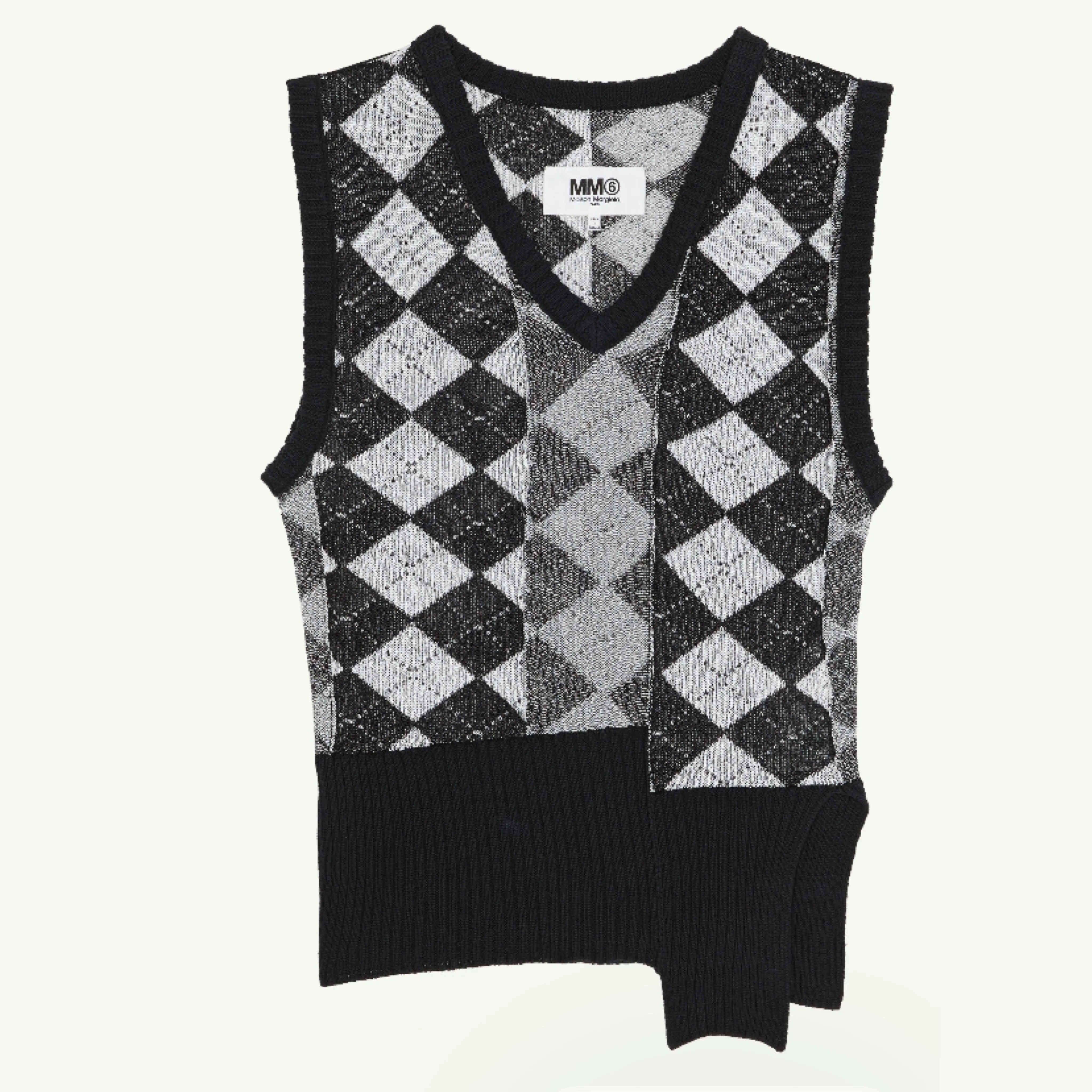 MM6 Maison Margiela  |Argile Unisex Fine Gauge Cotton Logo Vests & Gillets