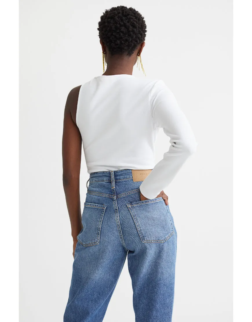 Mom Comfort Ultra High Jeans Knee Ripped