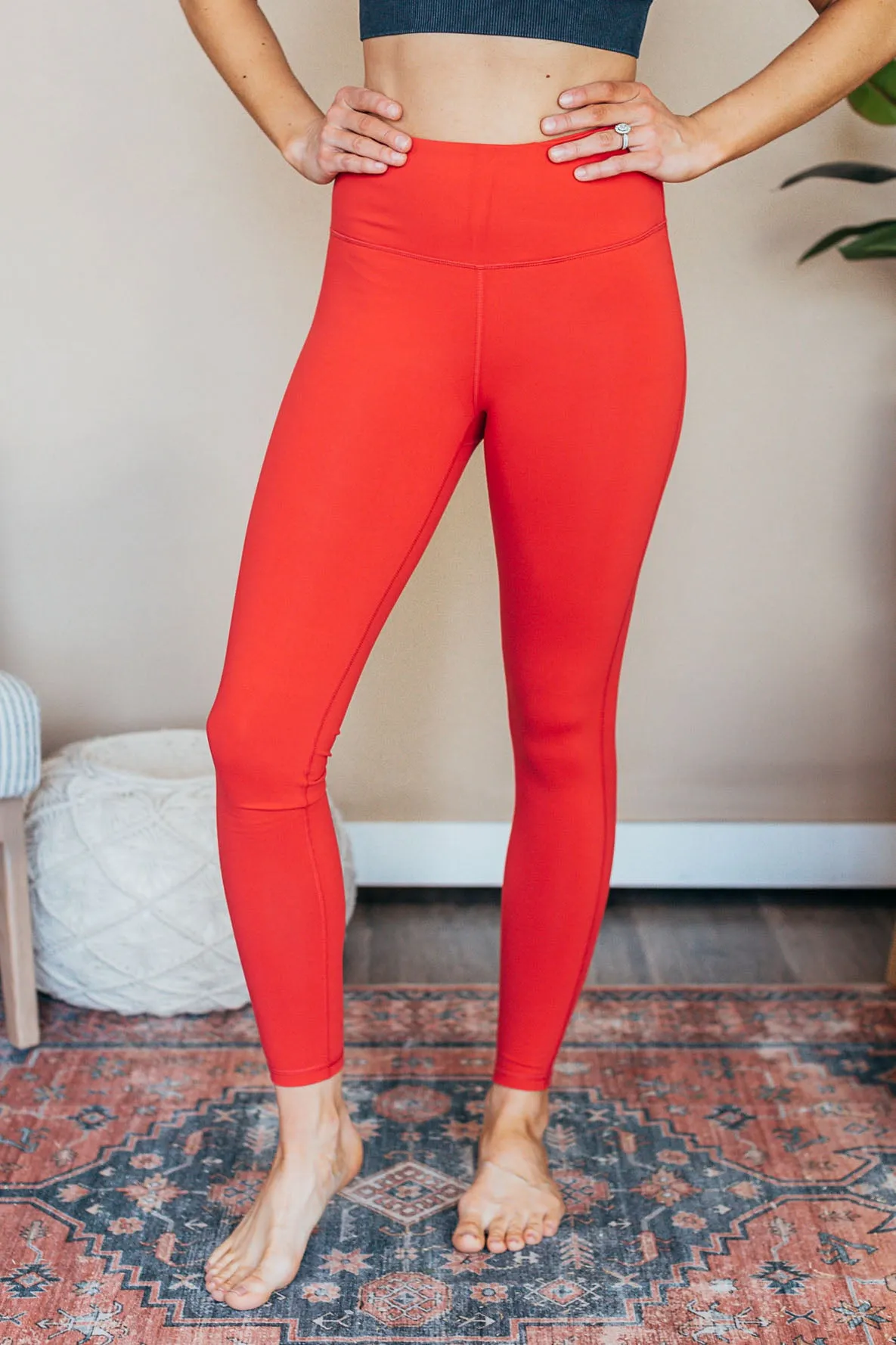 Mono B Bronze High Waist Essential Solid Leggings