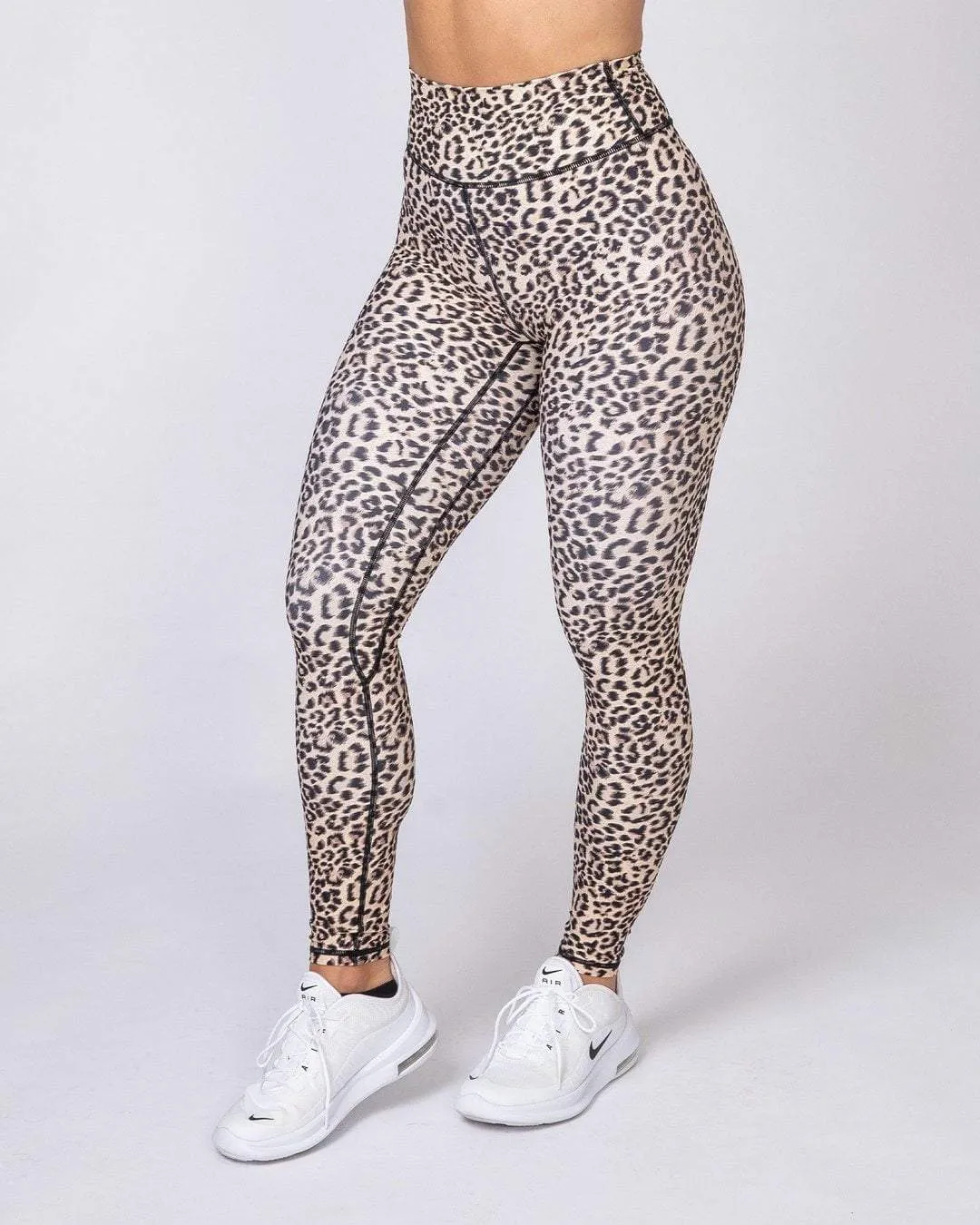 Motion Full Length Leggings - Yellow Leopard