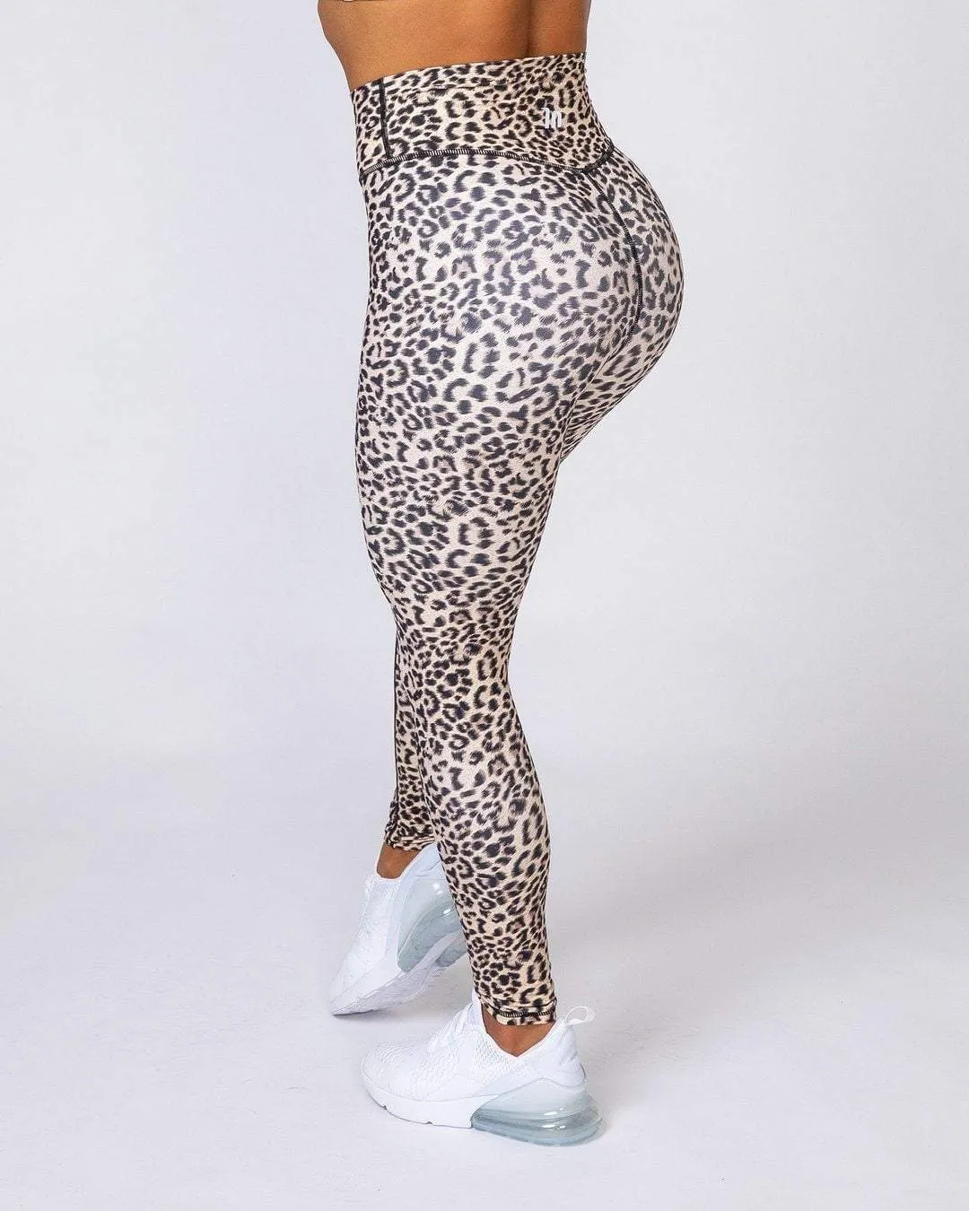 Motion Full Length Leggings - Yellow Leopard