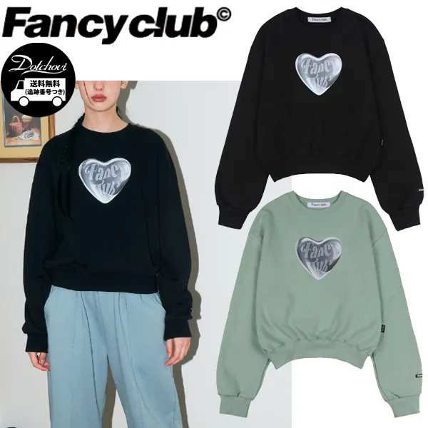 NASTY FANCY CLUB  |Street Style Long Sleeves Plain Cotton Medium Logo