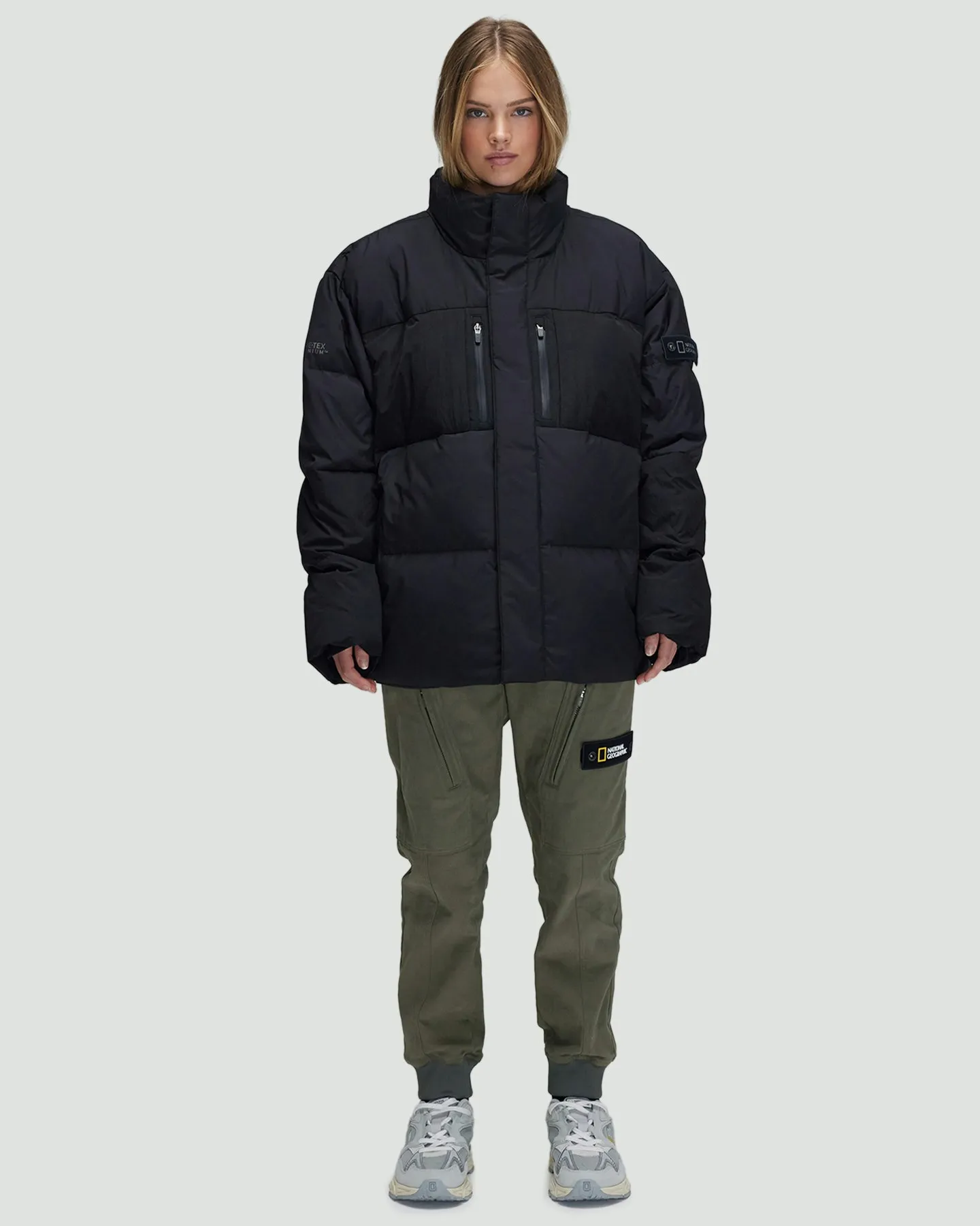 National Geographic Gore-Tex Infinium Toliman Insulated Puffer Jacket - Carbon Black | SurfStitch