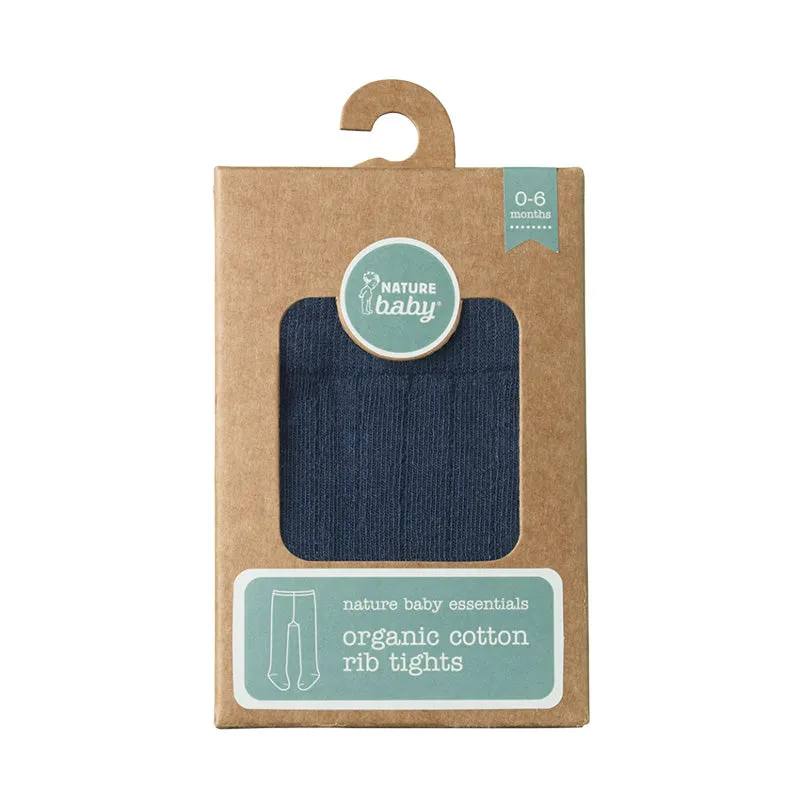 Nature Baby Organic Tights - Navy