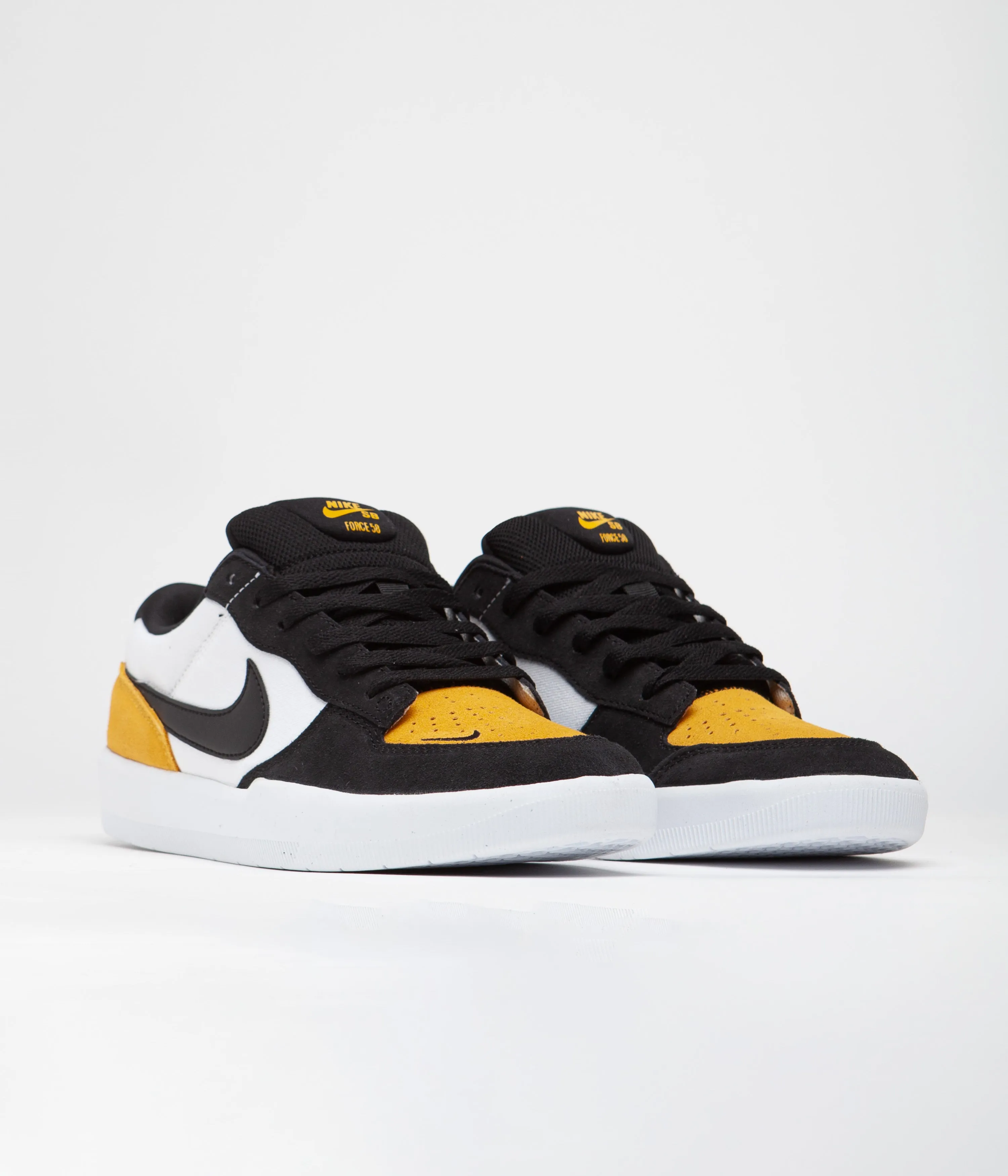 Nike SB Force 58 Shoes - University Gold / Black - White