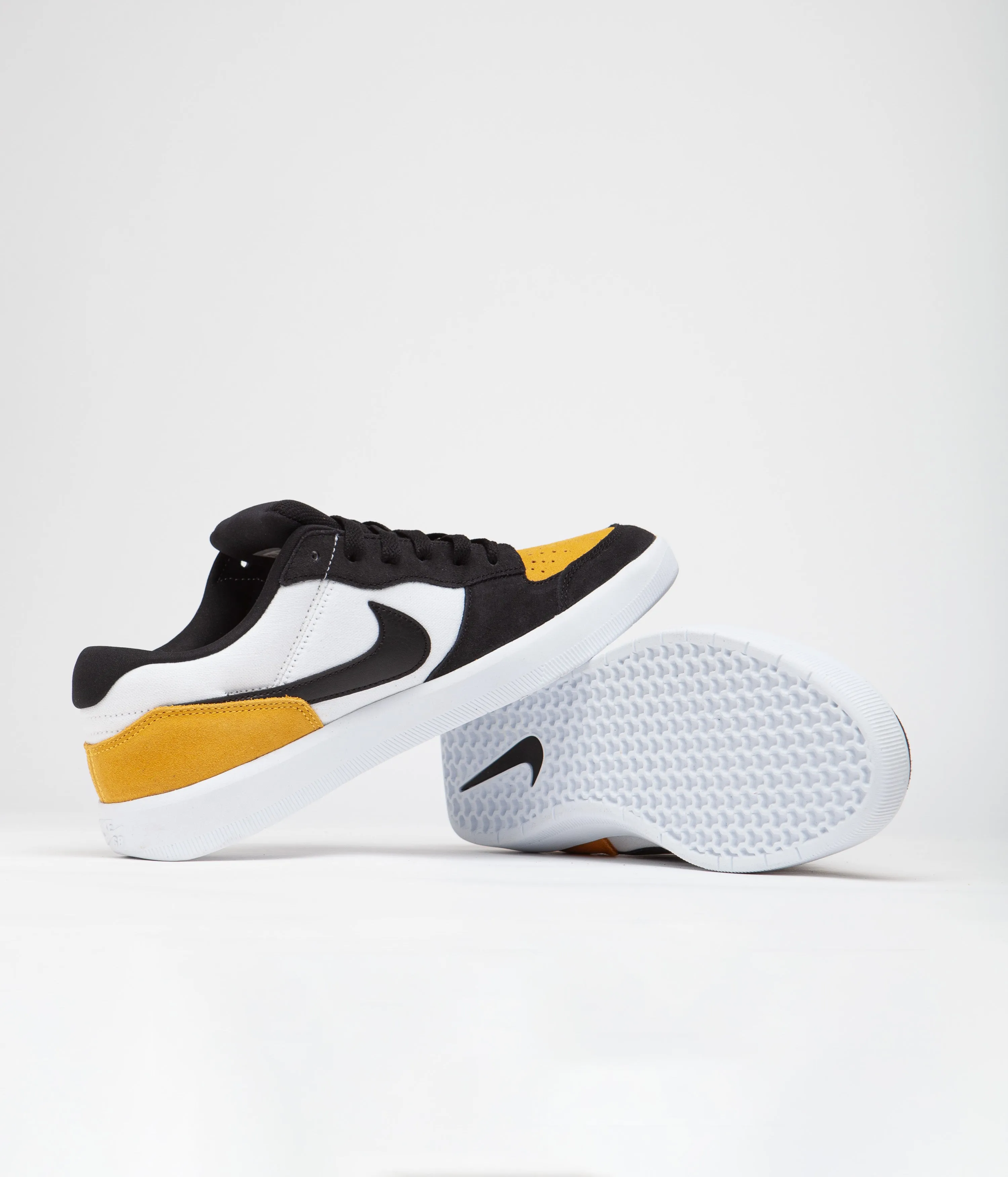 Nike SB Force 58 Shoes - University Gold / Black - White