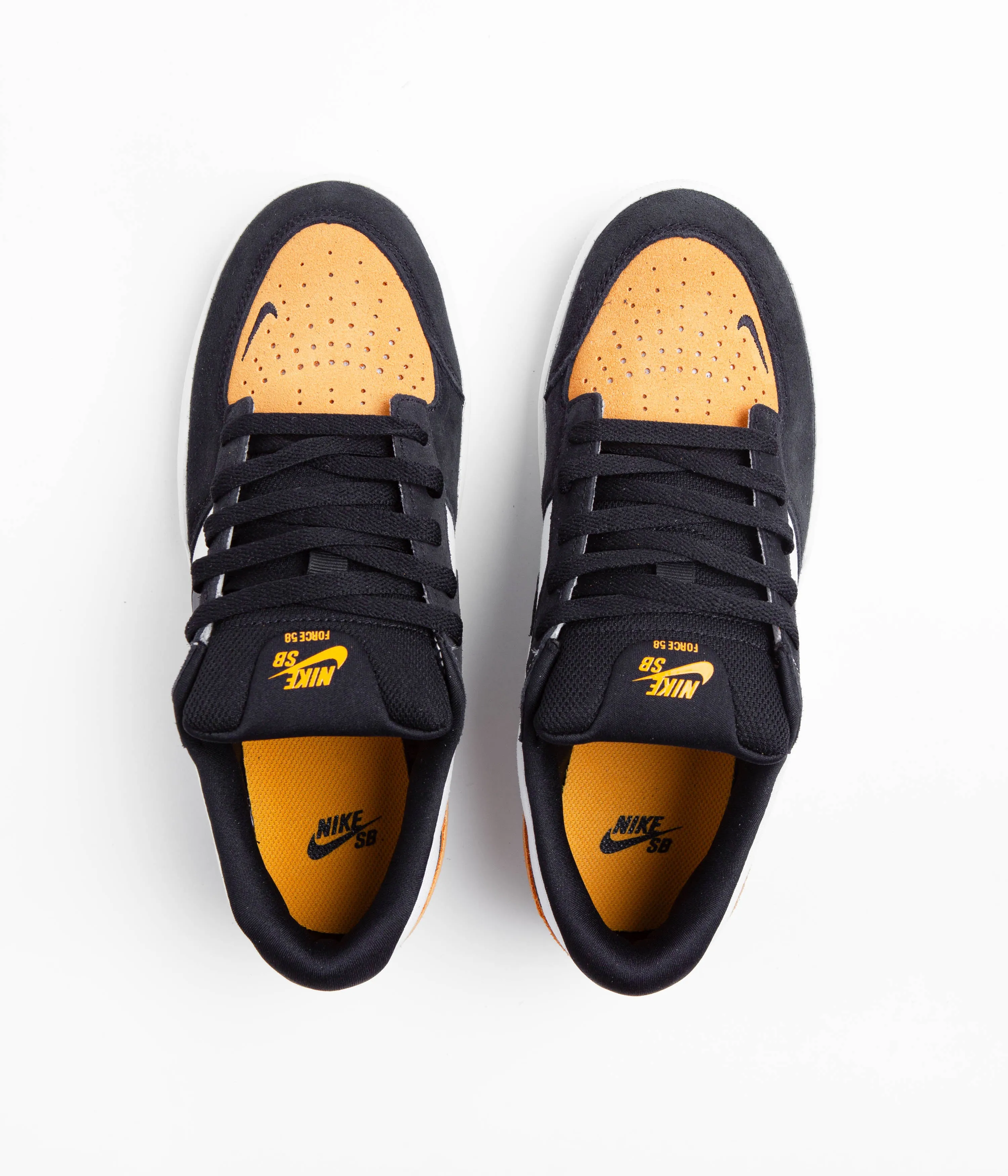 Nike SB Force 58 Shoes - University Gold / Black - White