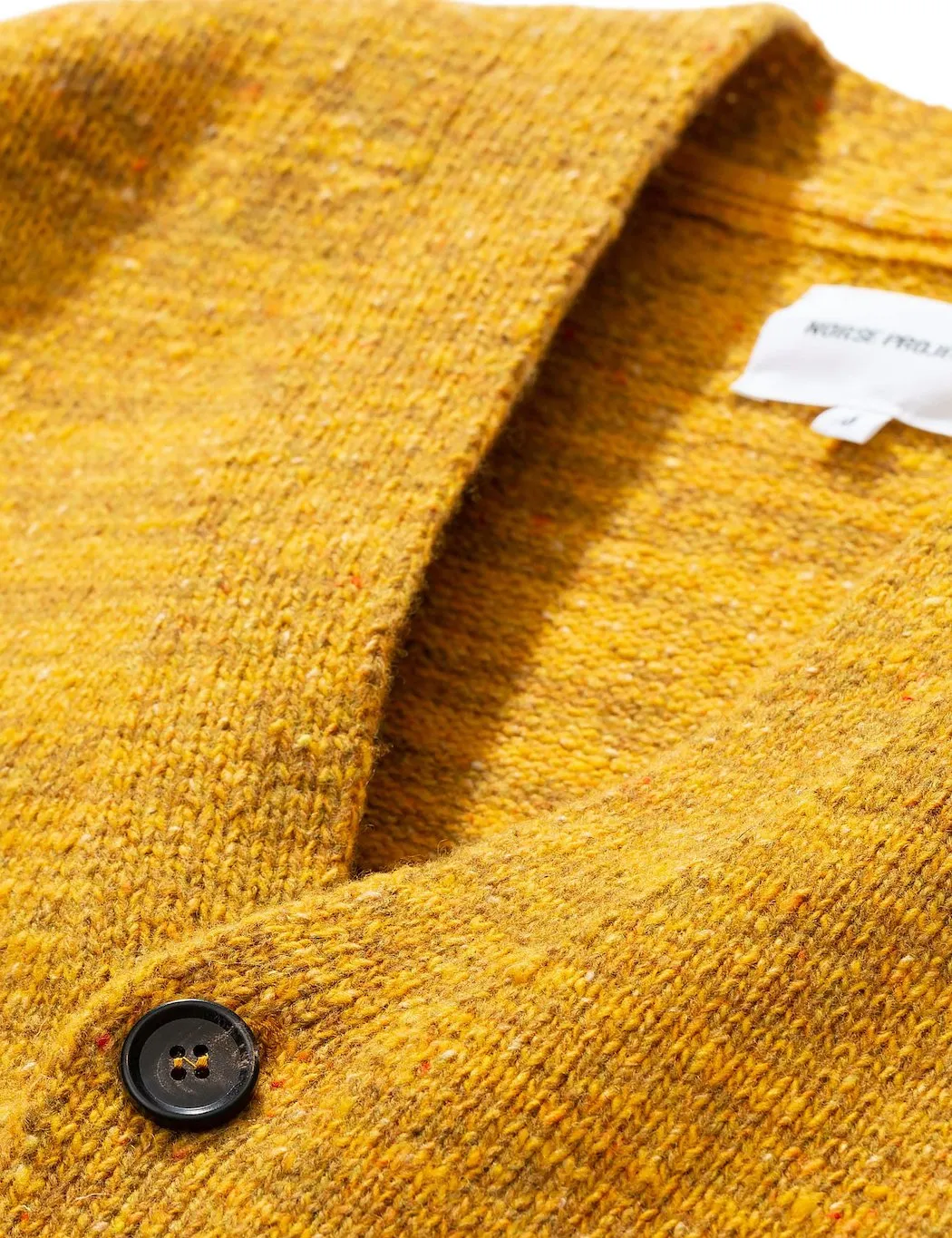 Norse Projects Adam Cardigan Neps - Montpellier Yellow