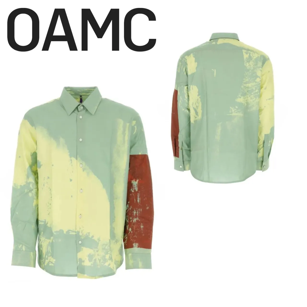 OAMC  |Button-down Unisex Street Style Tie-dye Long Sleeves Plain