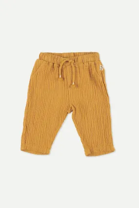 Ochre Soft Gauze Baby Pants