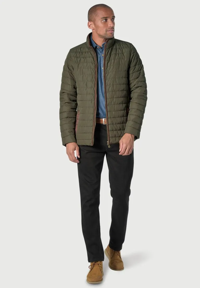 Orlando Olive Quilted Puffer Jacket