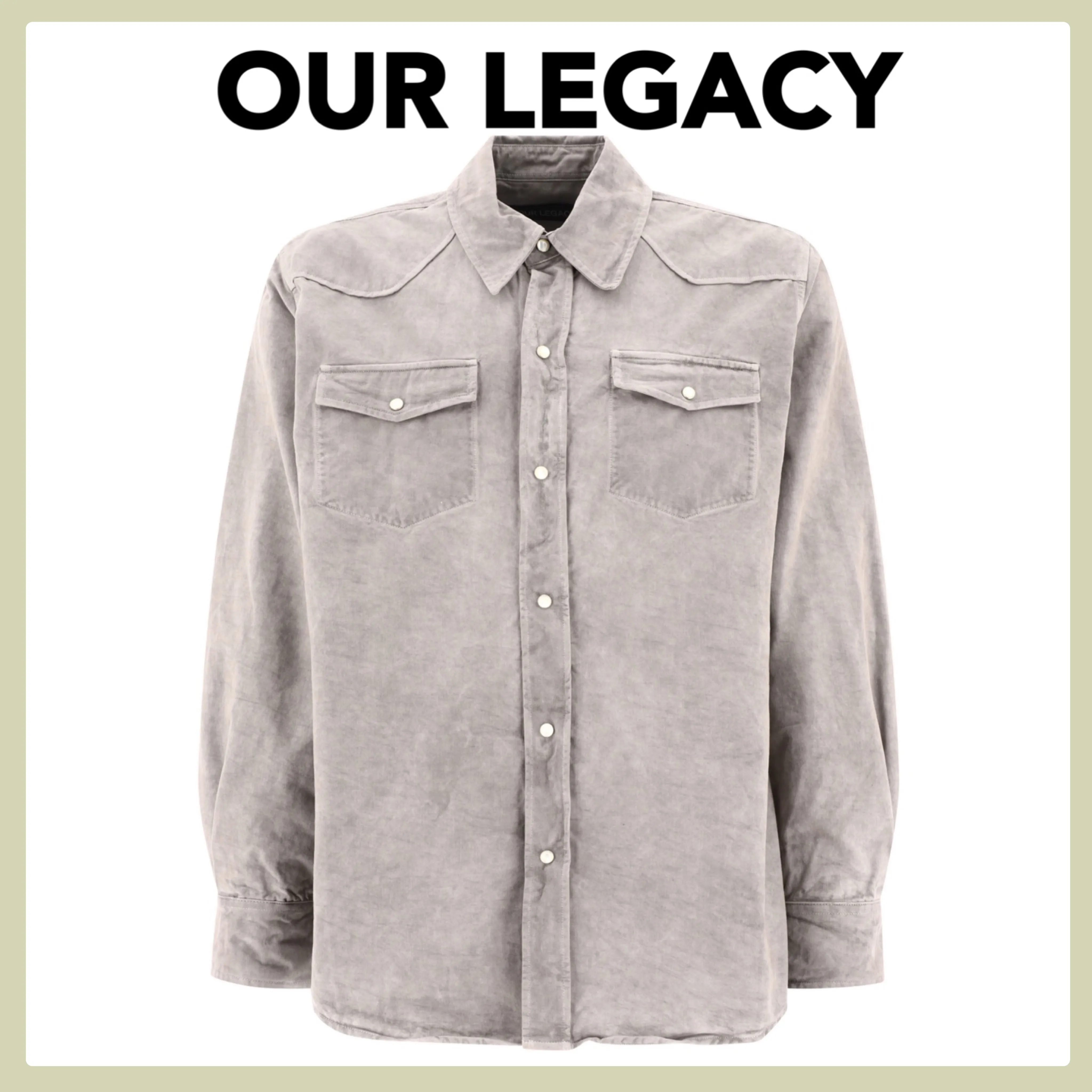 OUR LEGACY  |Button-down Denim Street Style Long Sleeves Plain Cotton