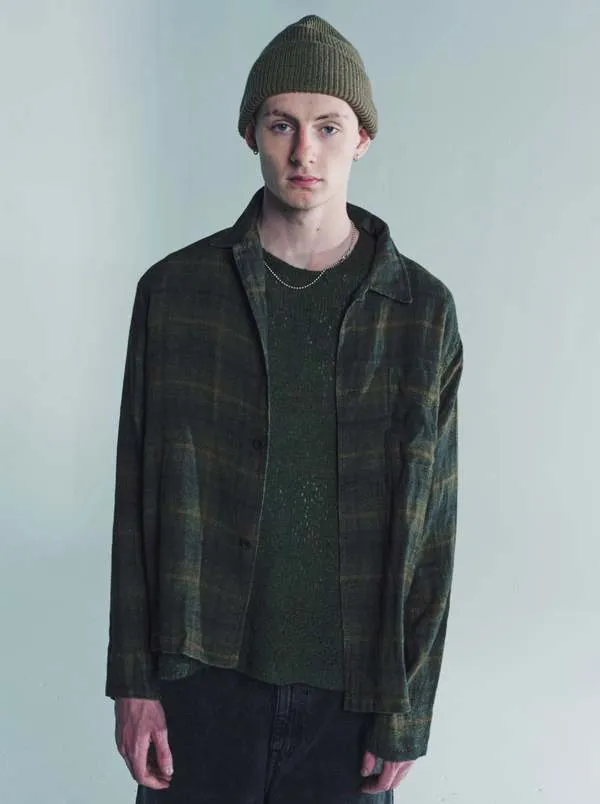 OUR LEGACY  |Button-down Glen Patterns Tartan Other Plaid Patterns Linen