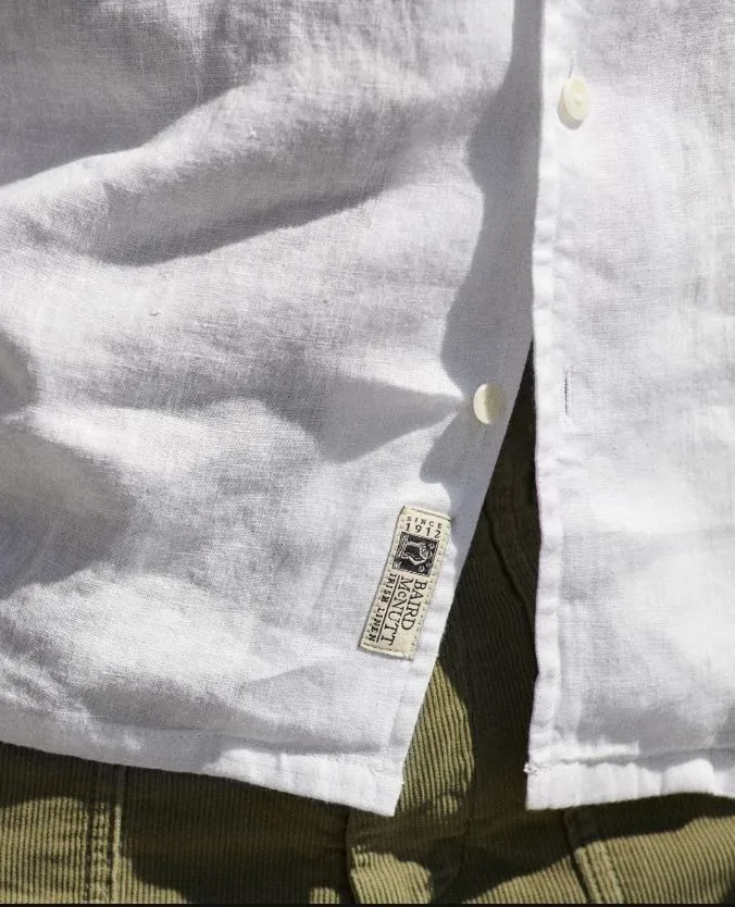 Outer known  |Button-down Linen Street Style Plain Short Sleeves Handmade