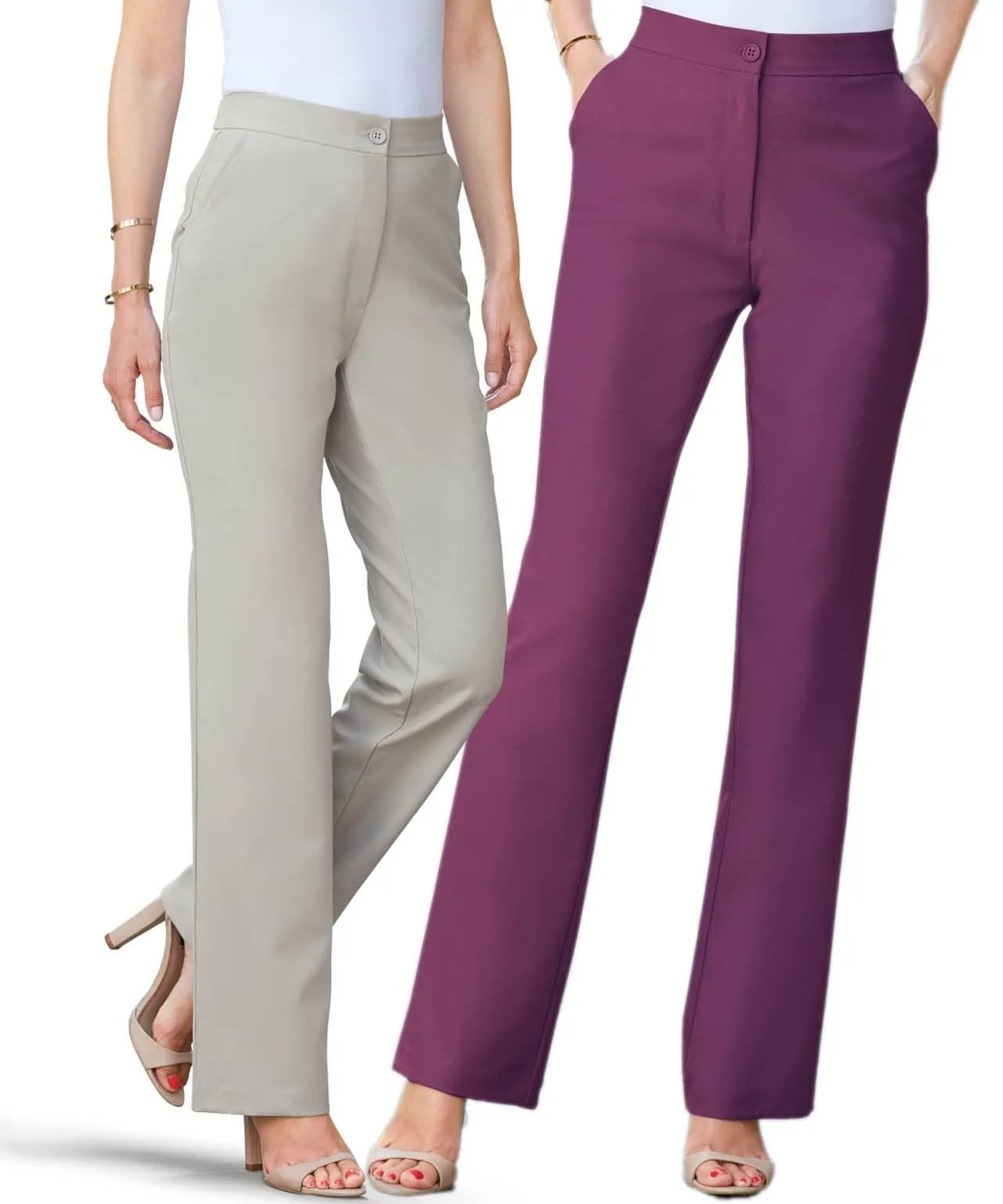 Pack of 2 Tailored Trousers